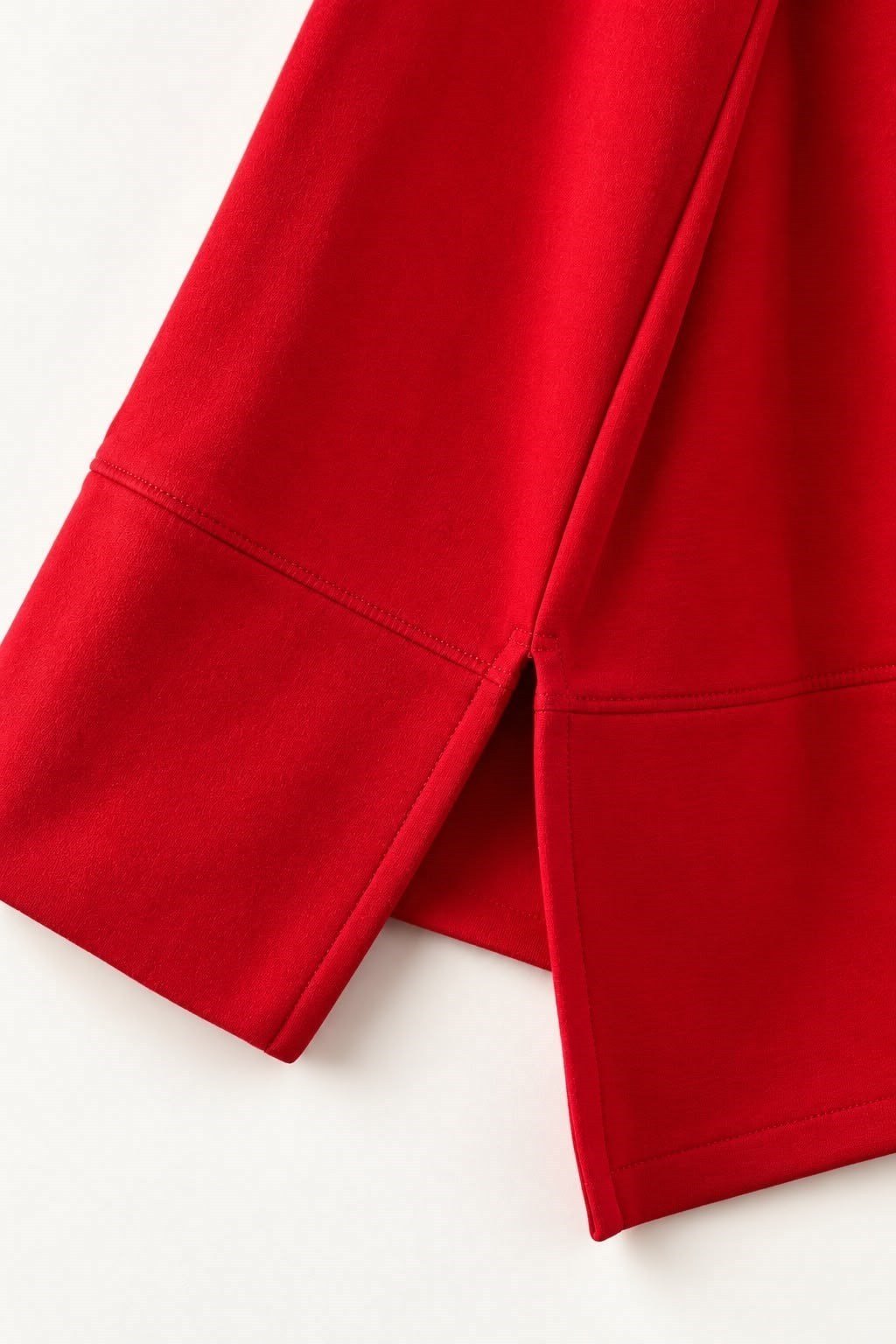 Kırmızı Oversize Manşet Detaylı Tunik
