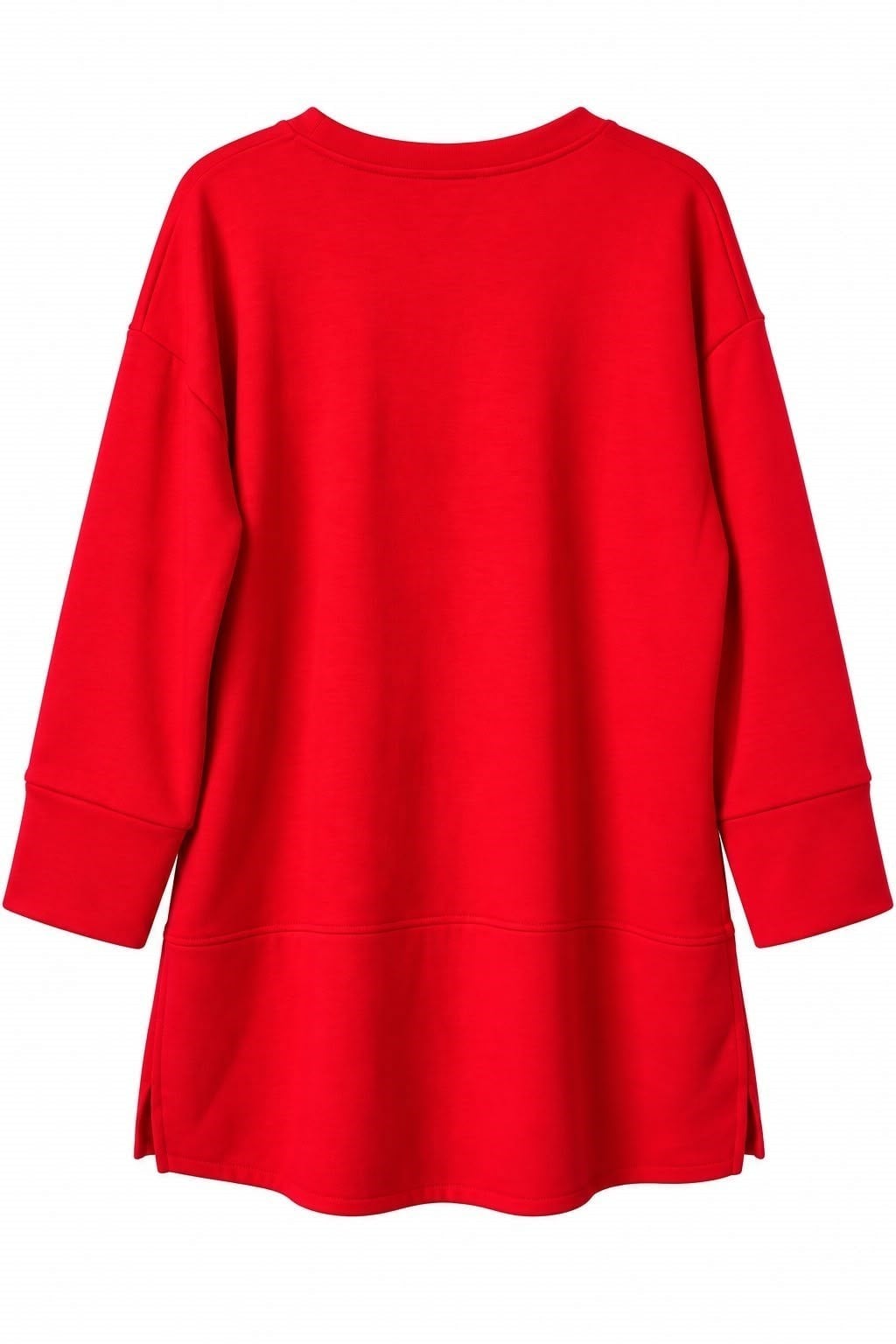 Kırmızı Oversize Manşet Detaylı Tunik