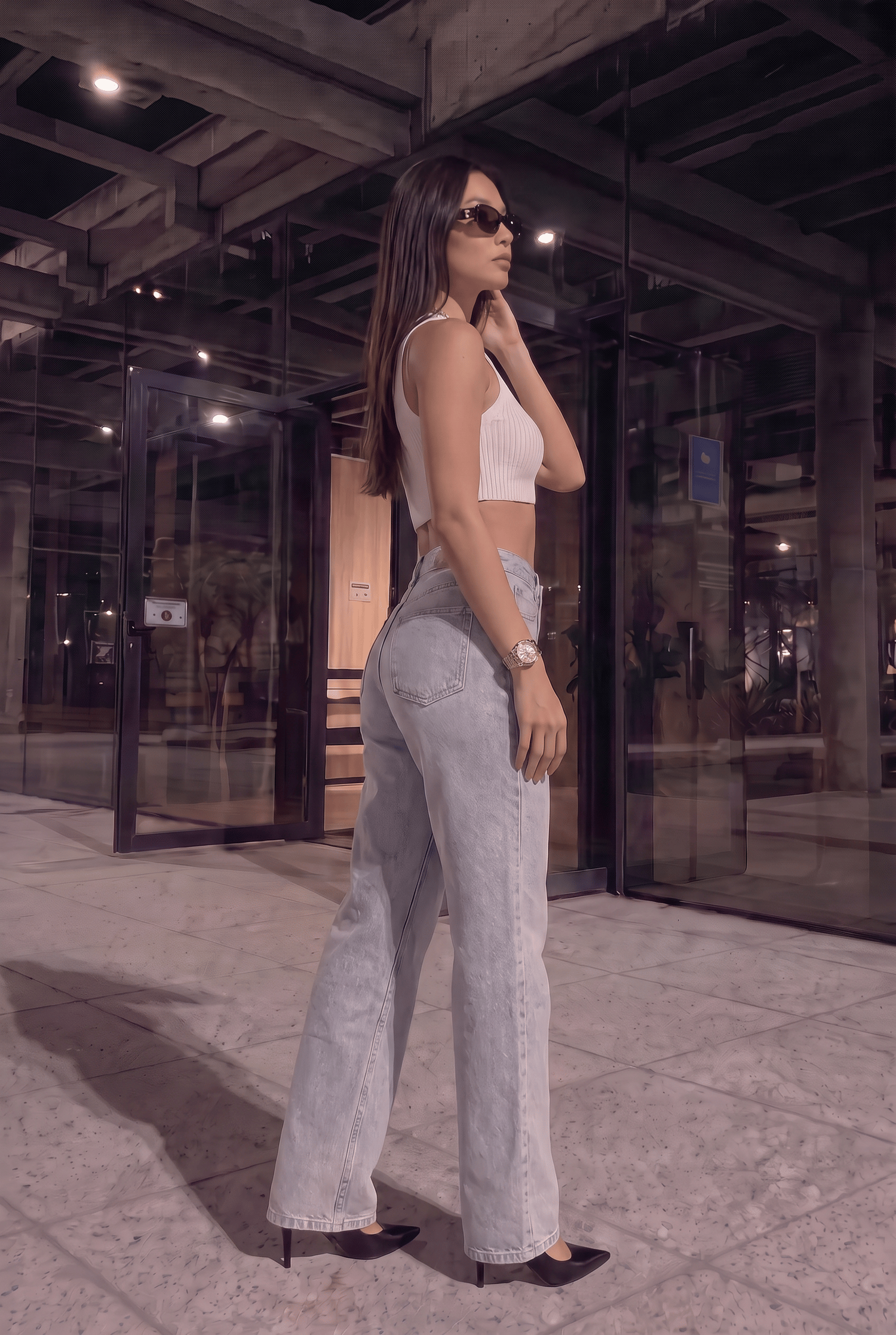 KRY DİZİ TAŞLI KOT PANT
