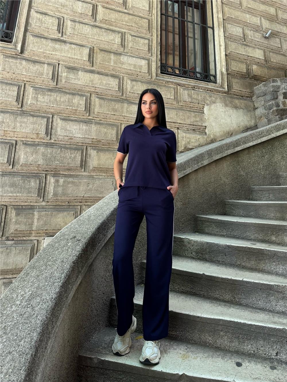 Laci Polyester Elastan Polo Yaka Takım