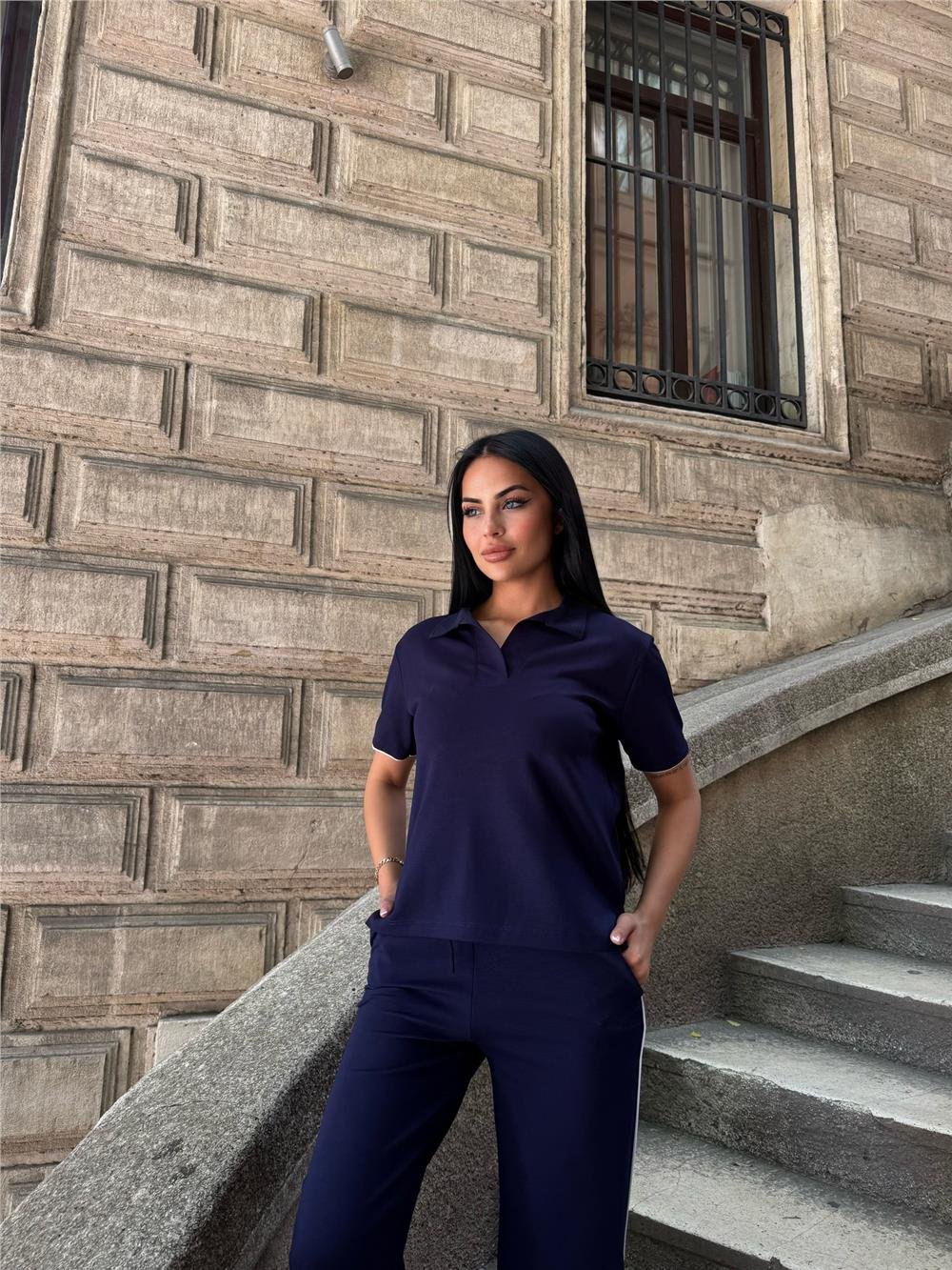 Laci Polyester Elastan Polo Yaka Takım