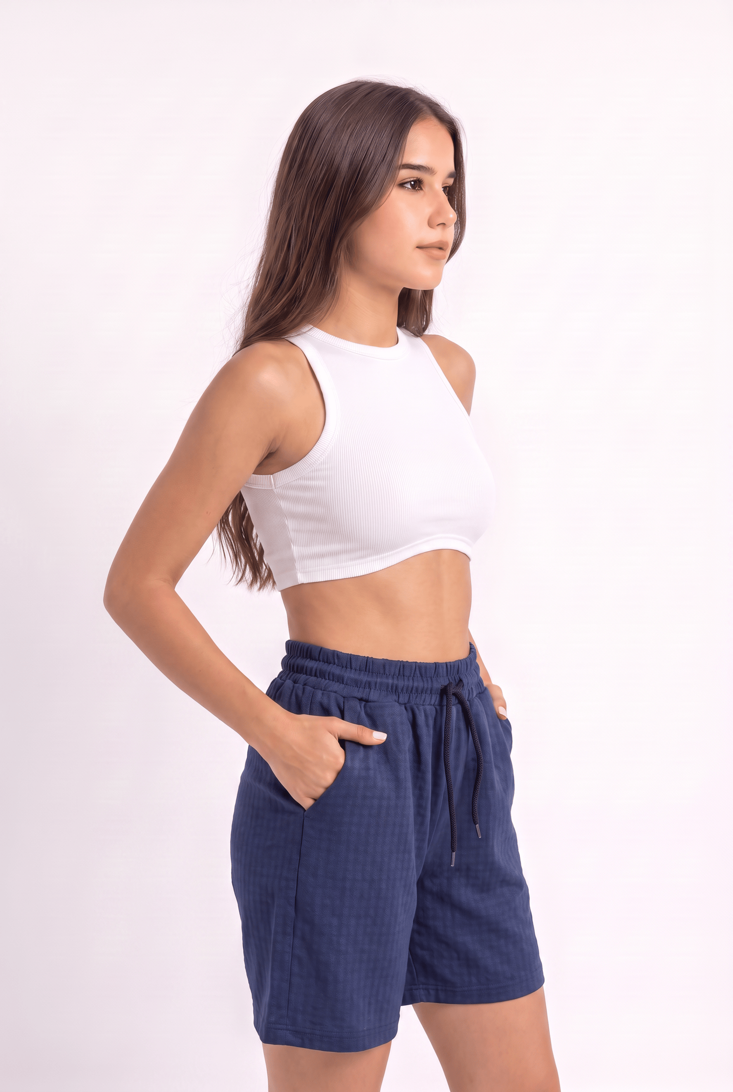 LACİVERT RENKLİ ŞORT