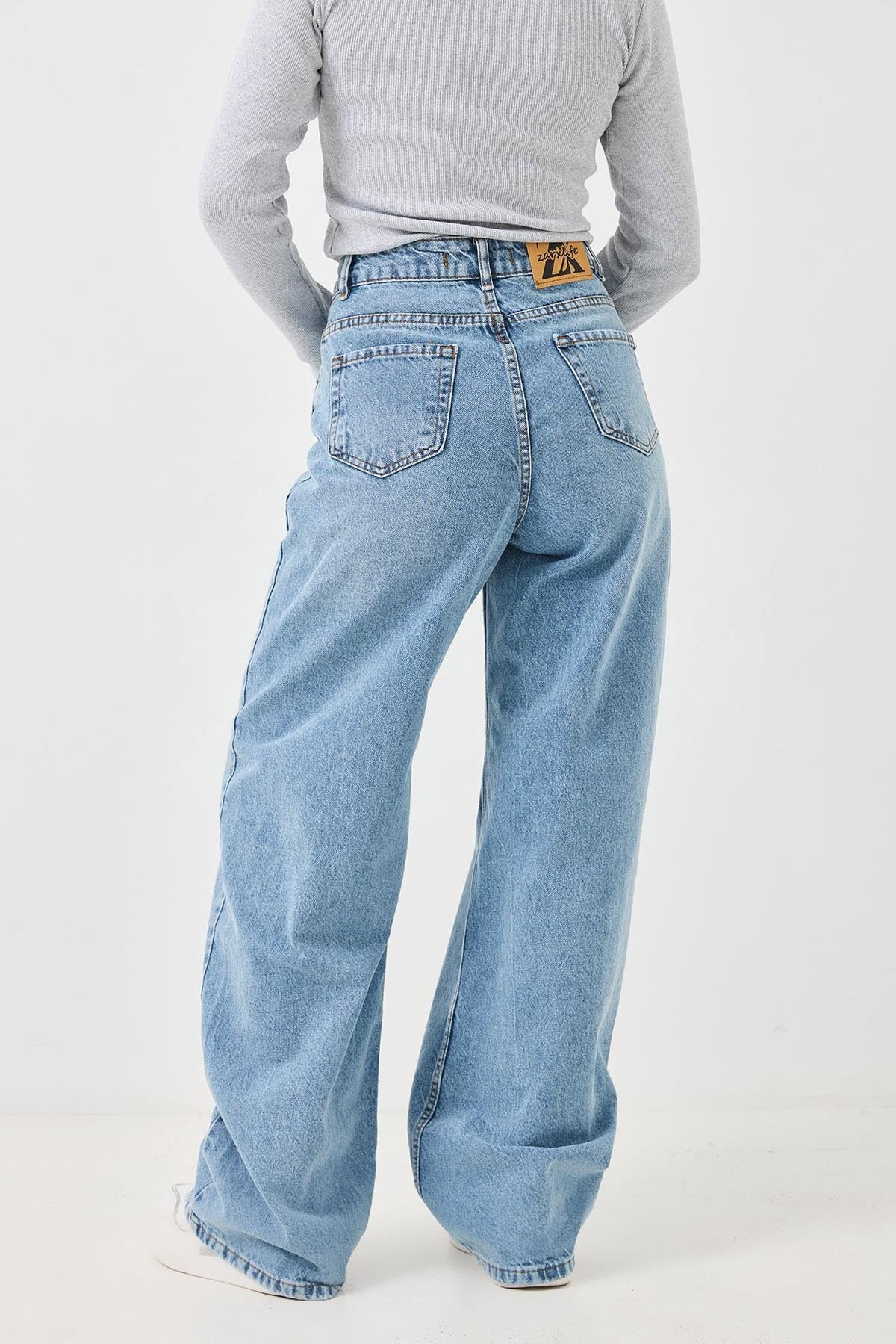 Mavi İspanyol Paça Bol Jeans