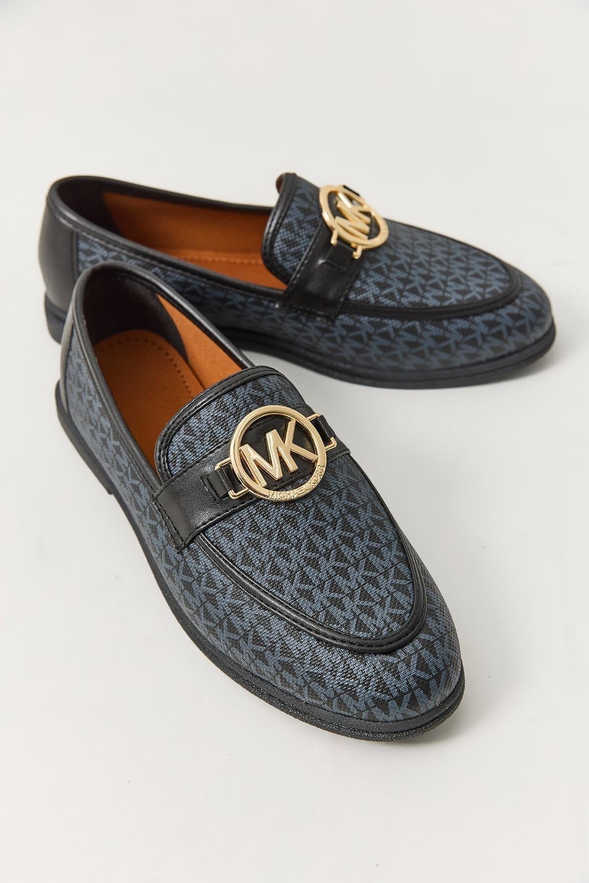 Mavi Logolu Tokalı Loafer