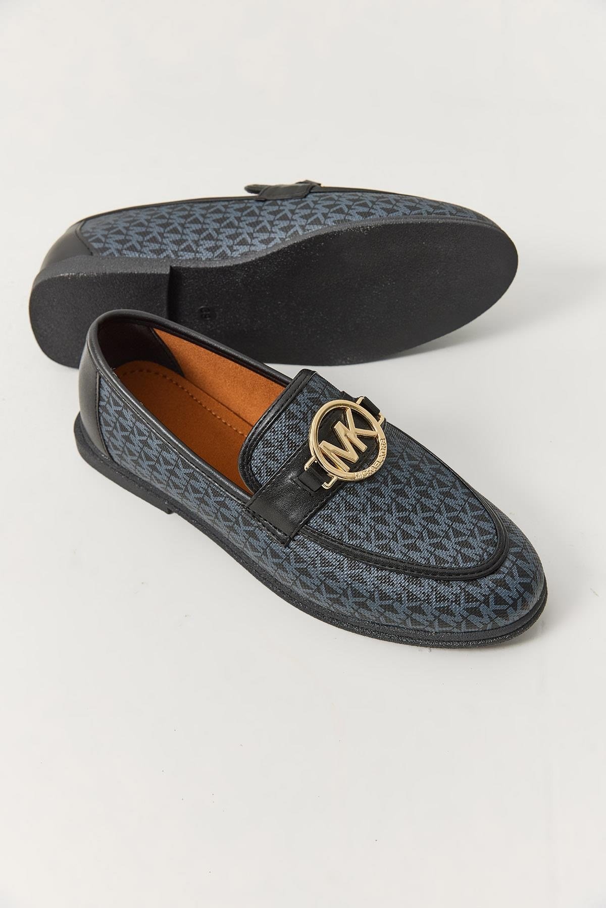 Mavi Logolu Tokalı Loafer