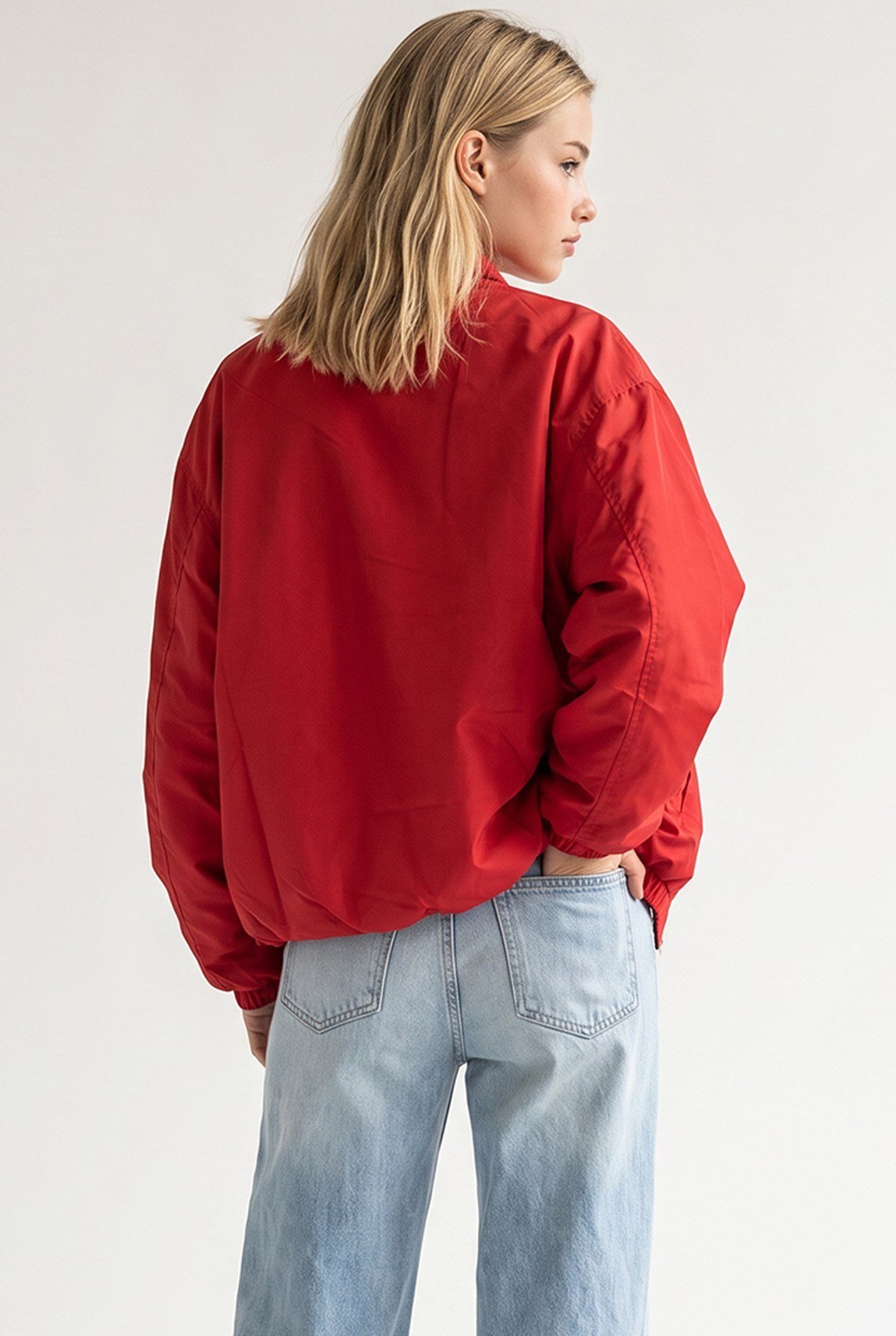 Nar Çiçeği Asimetrik Oversize Trençkot