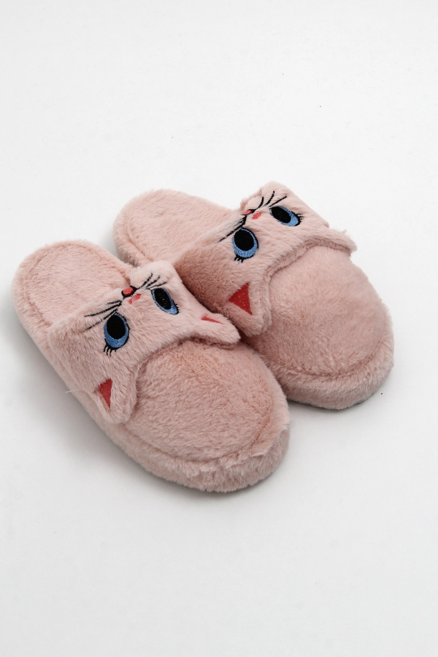 Pembe Figürlü Peluş Ev Terliği