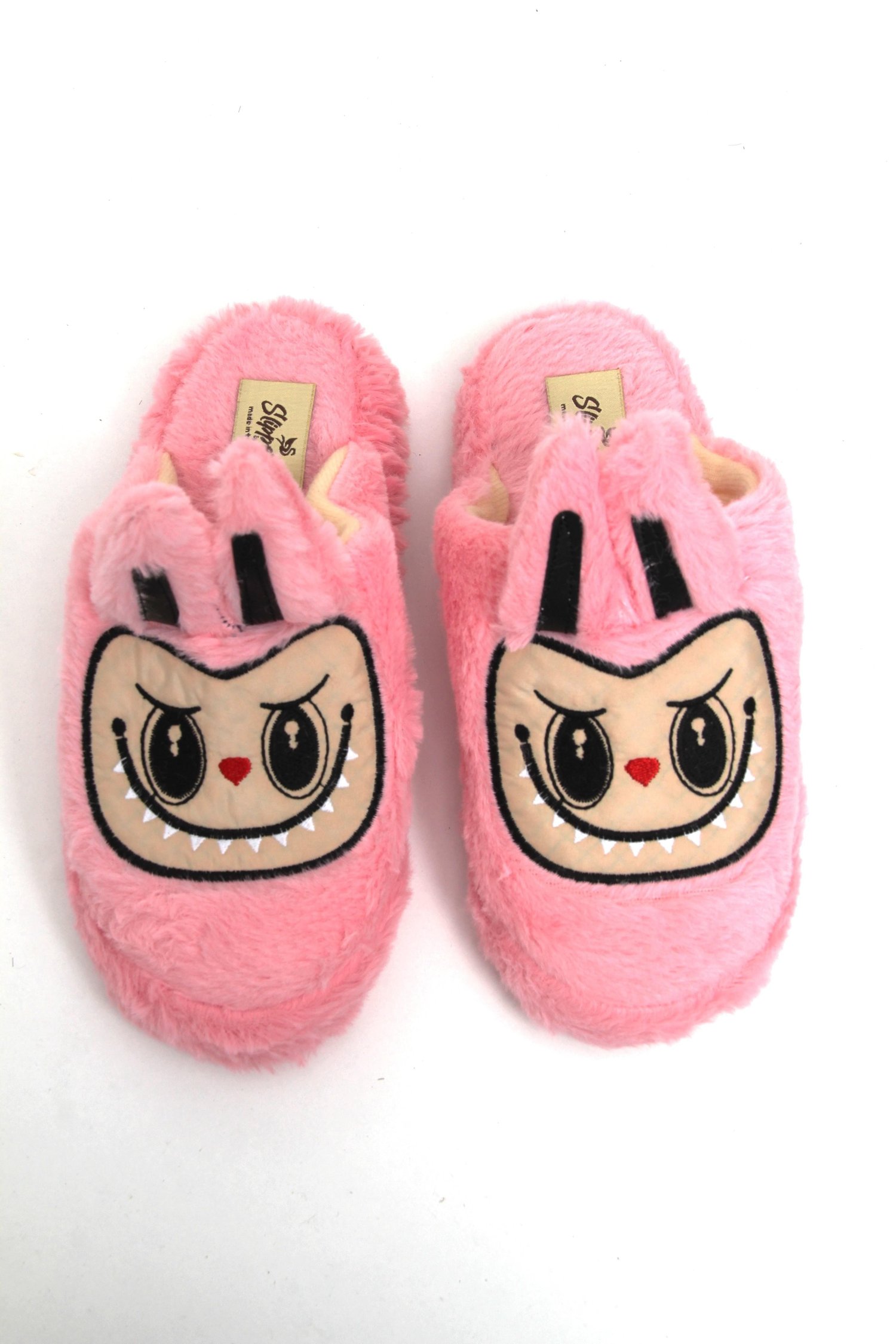 Pembe Figürlü Peluş Ev Terliği