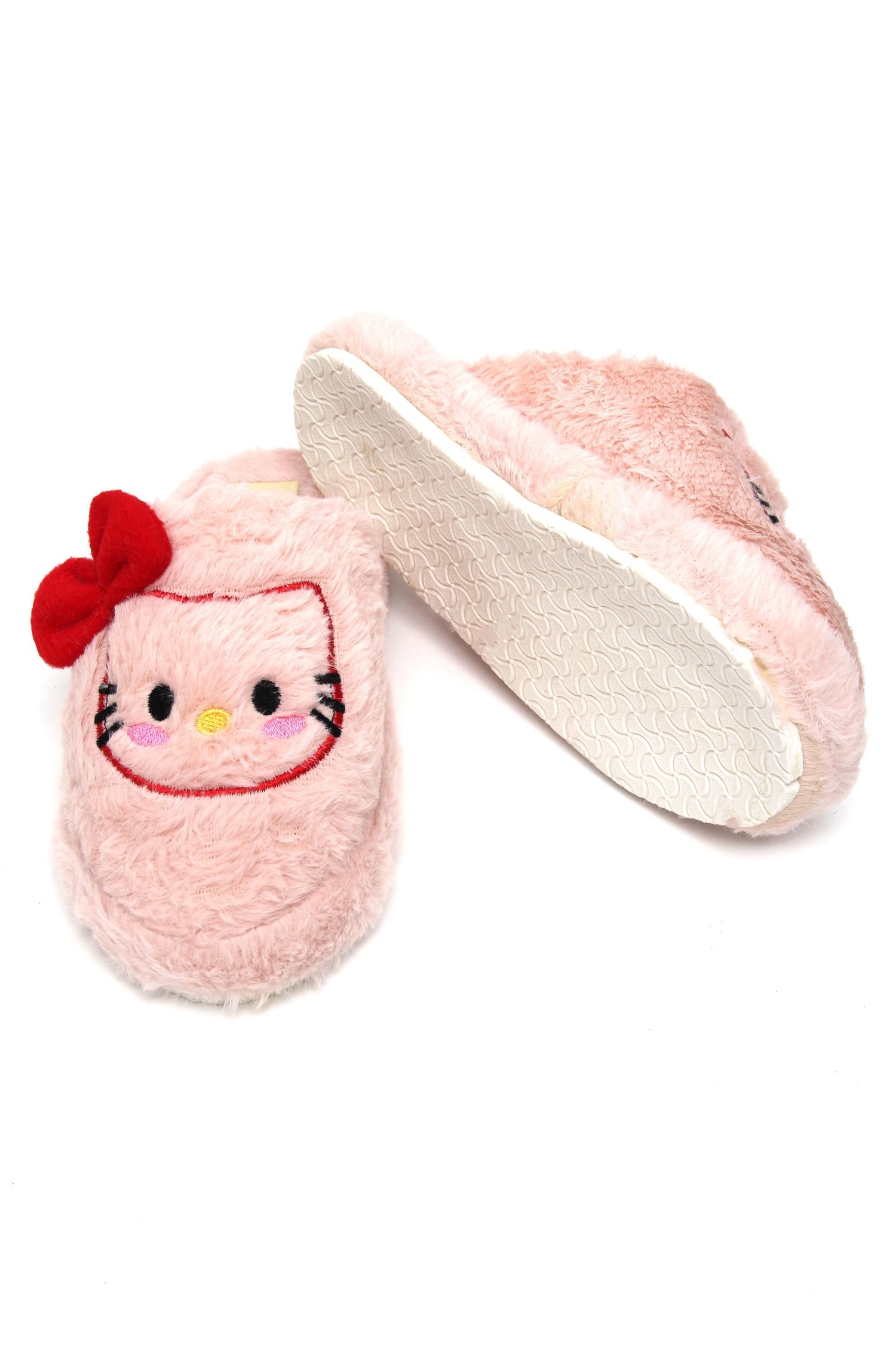 Pembe Figürlü Peluş Ev Terliği