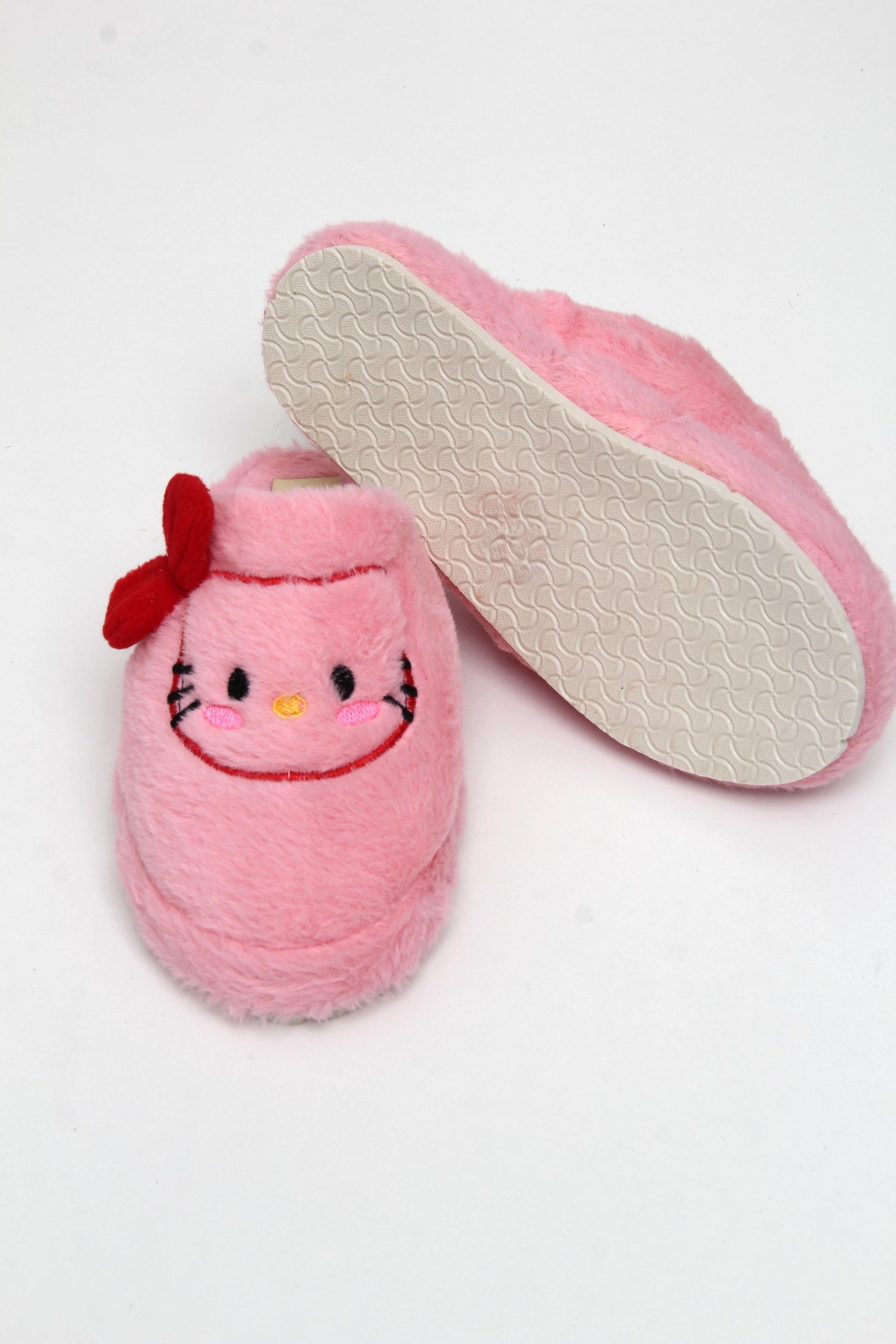 Pembe Figürlü Peluş Ev Terliği