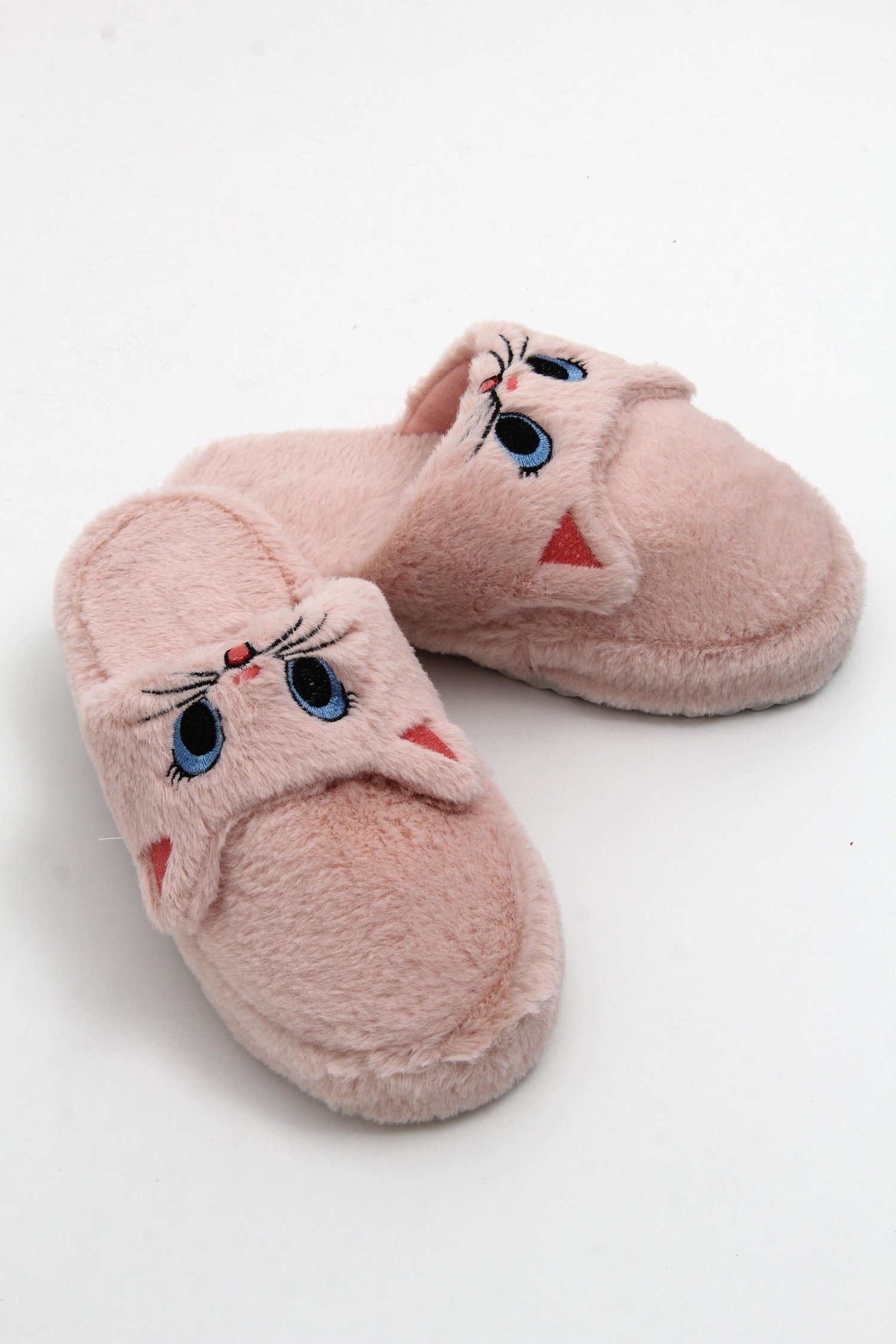 Pembe Figürlü Peluş Ev Terliği