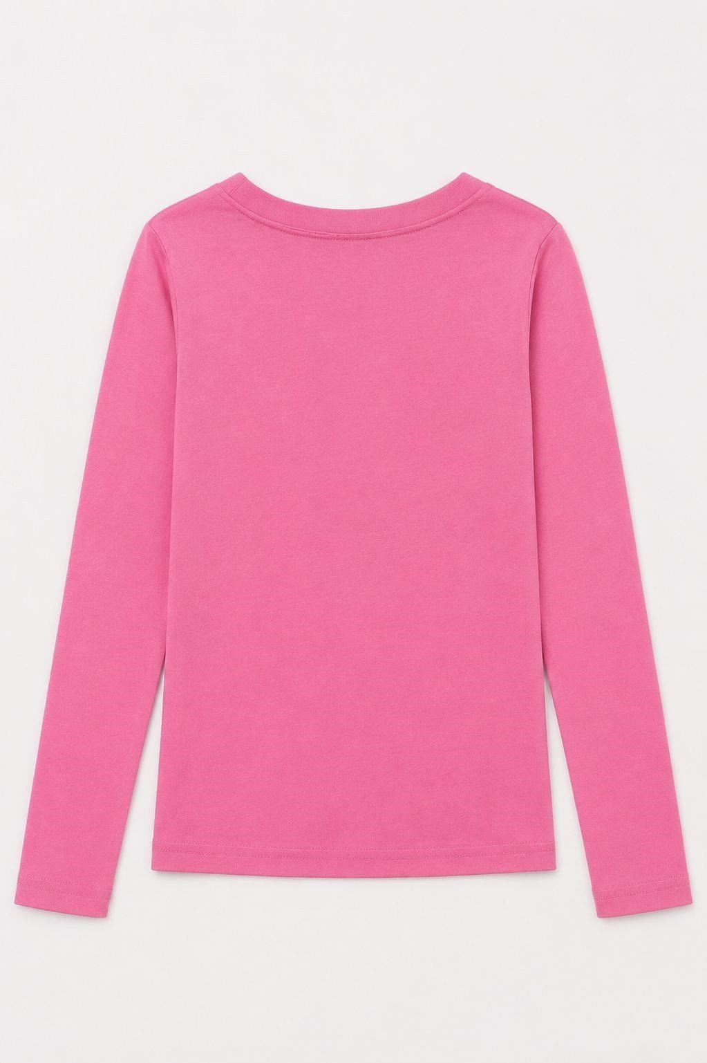Pembe V Yaka Uzun Kol Bluz