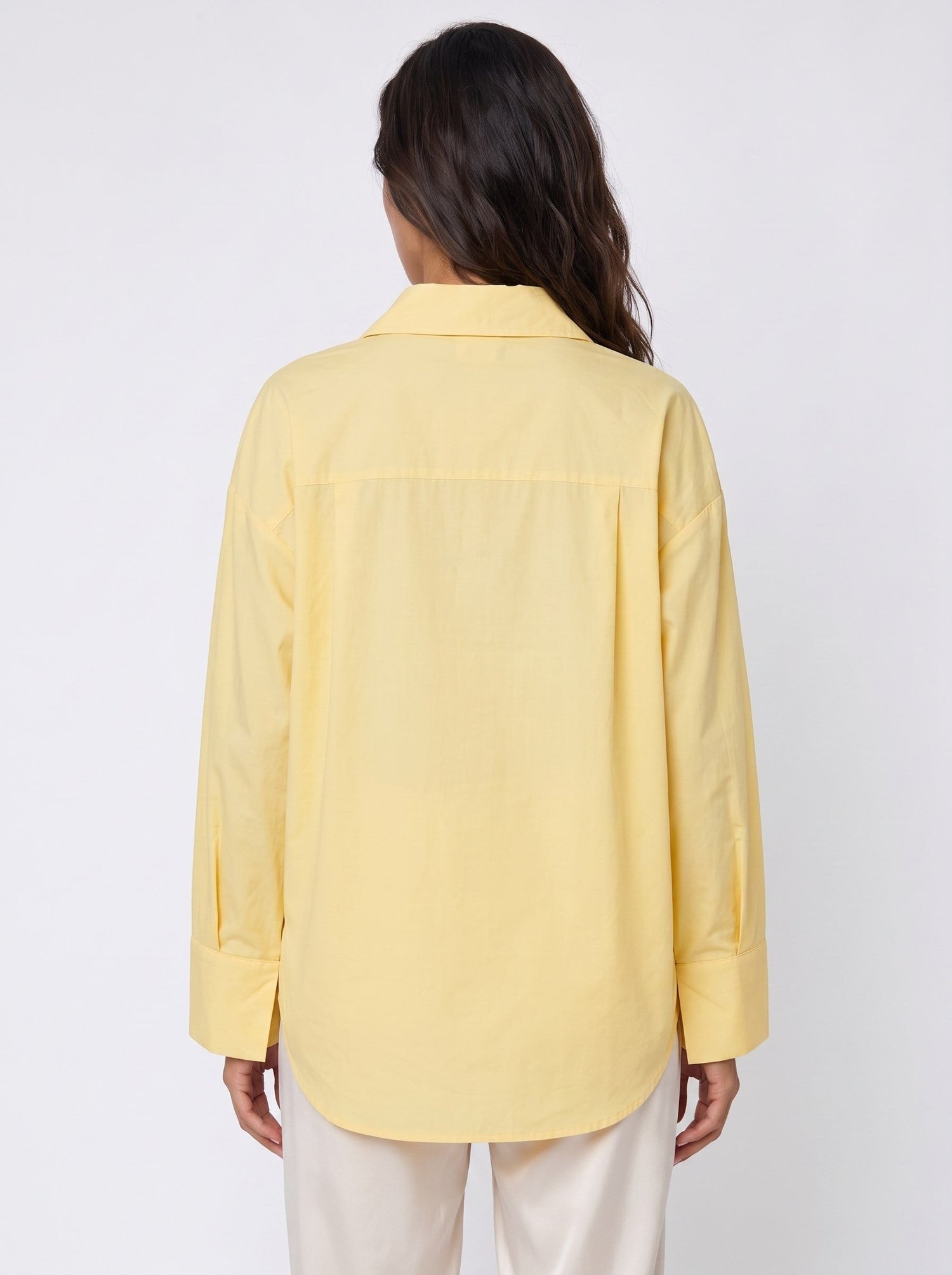 Sarı Ayıcık Nakışlı Oversize Gömlek