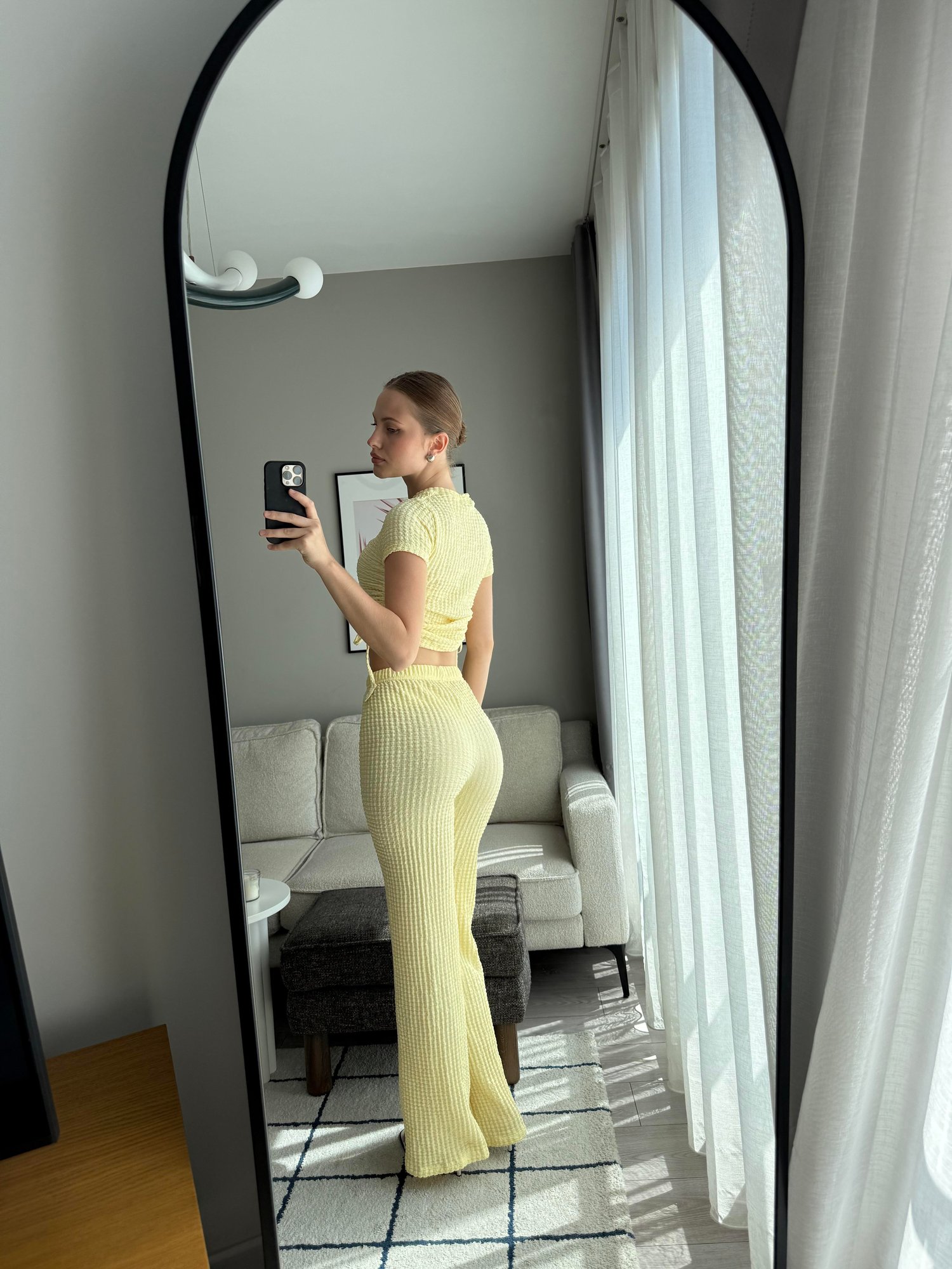 Sarı Buble Dokulu İkili Takım
