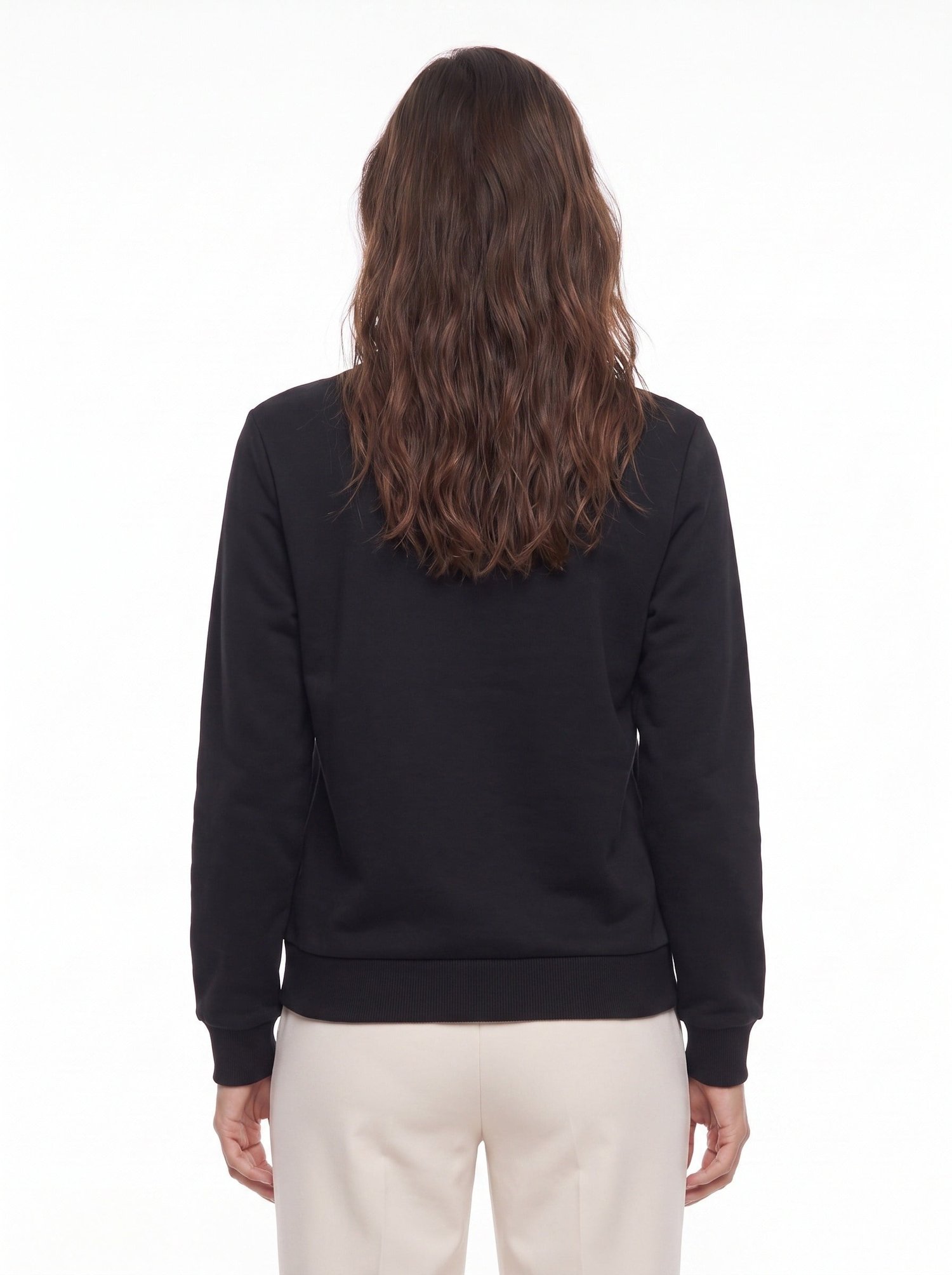 Siyah Leopar Baskılı Sweatshirt