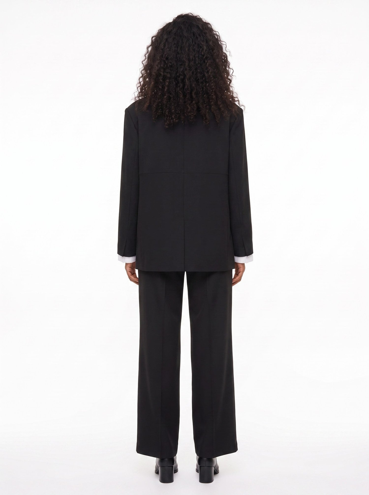 Siyah Oversize Ceketli Takım