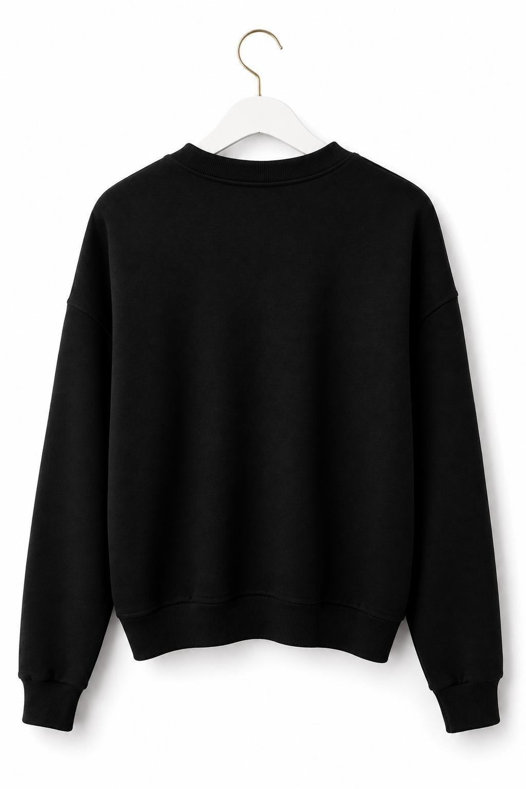 Siyah Taş Detaylı Sweatshirt