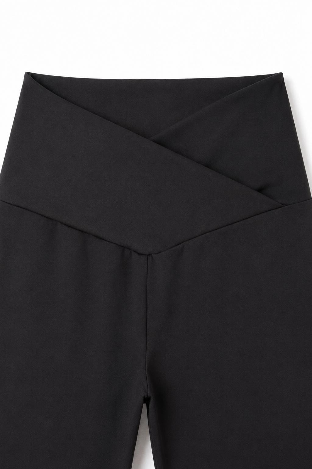 Siyah Toparlayıcı Polyester Tayt