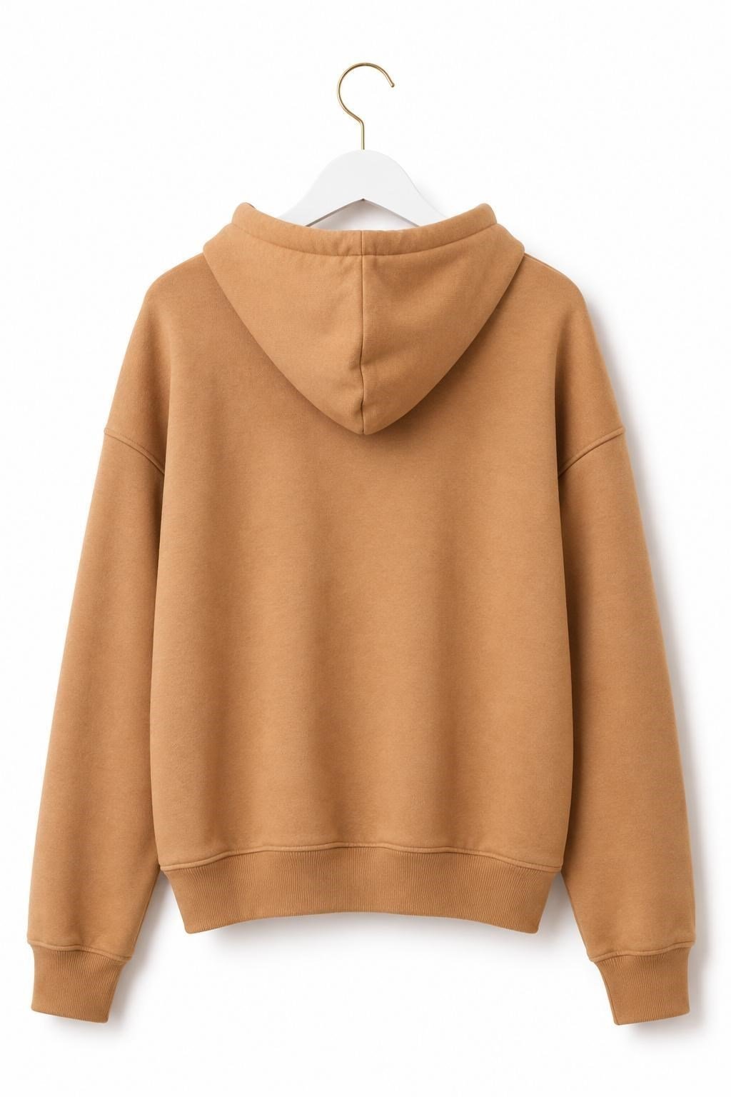 Sütlü Kahve Fermuarlı Sweatshirt