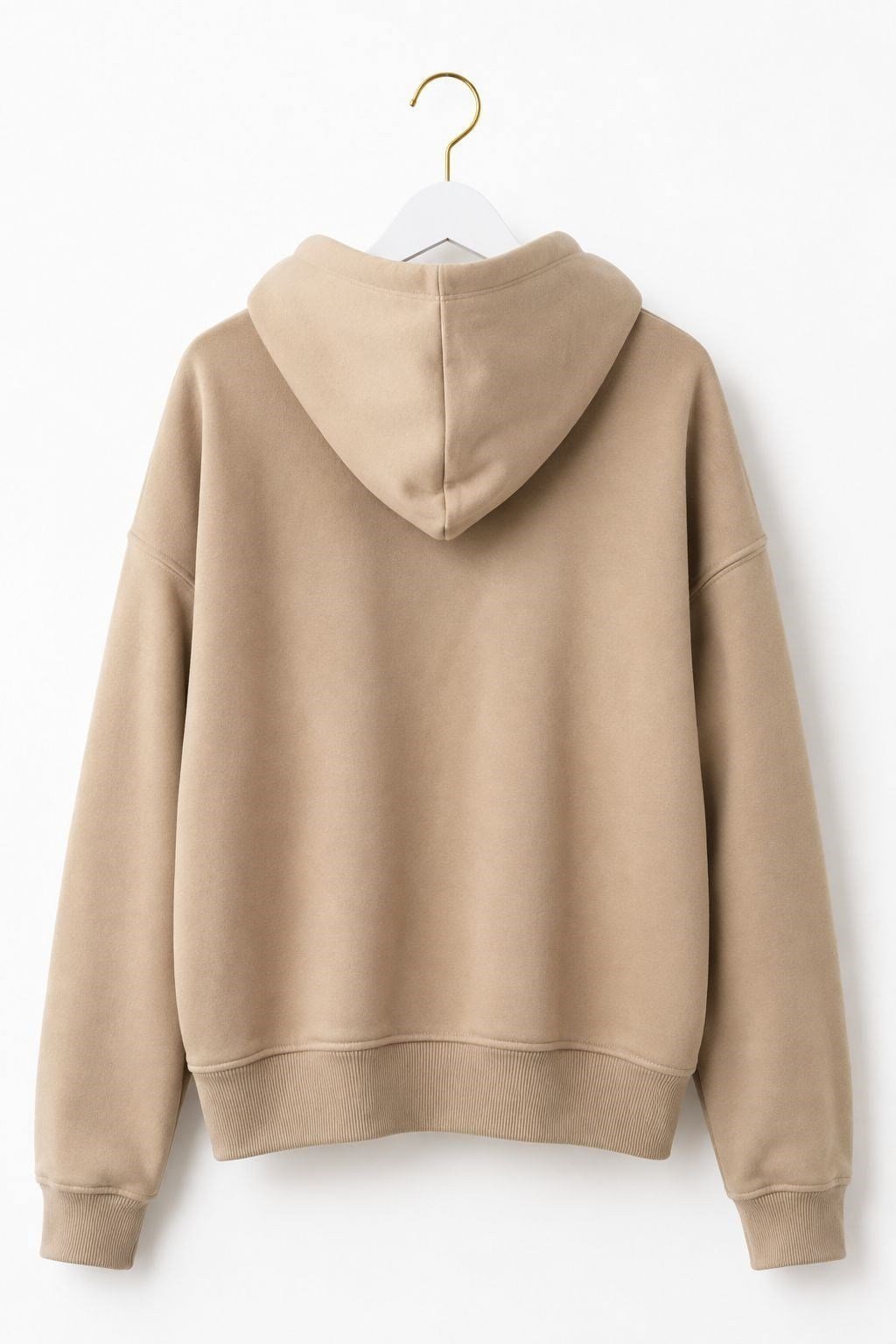 Vizon Fermuarlı Kapüşonlu Sweatshirt