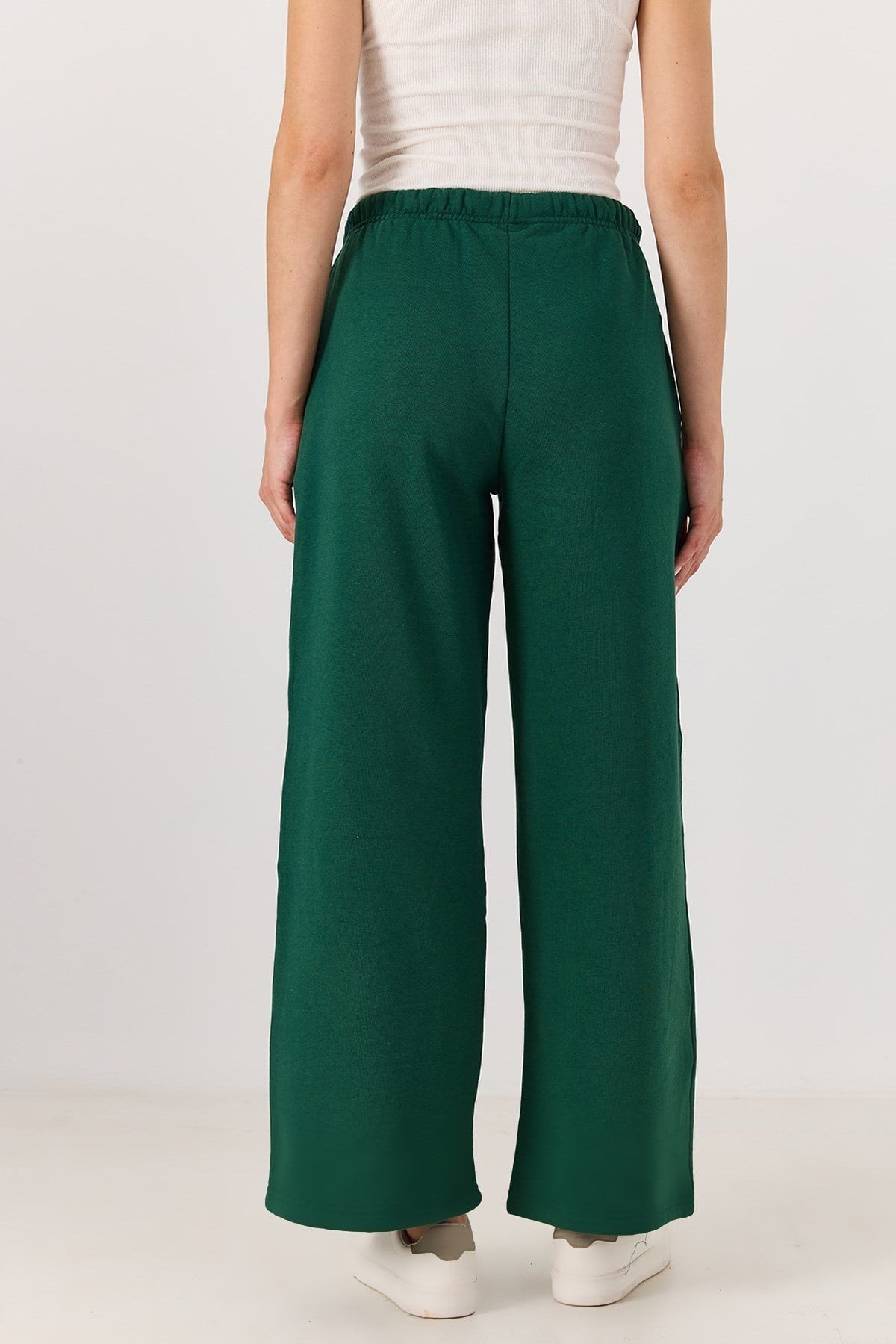 Yeşil Beli Lastikli Pantolon