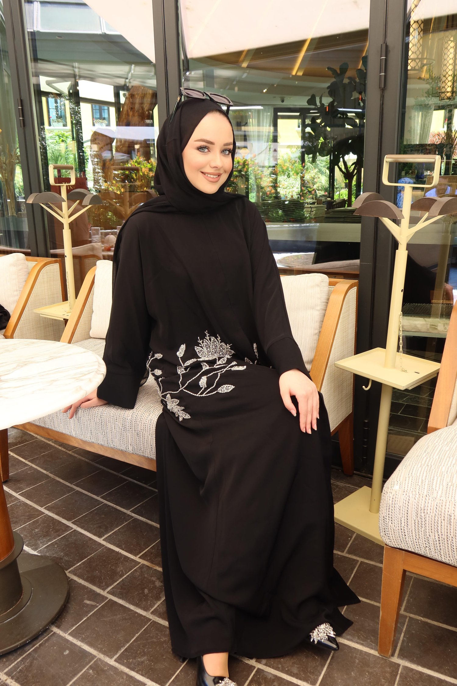 ATEŞ GÜLÜ ABAYA