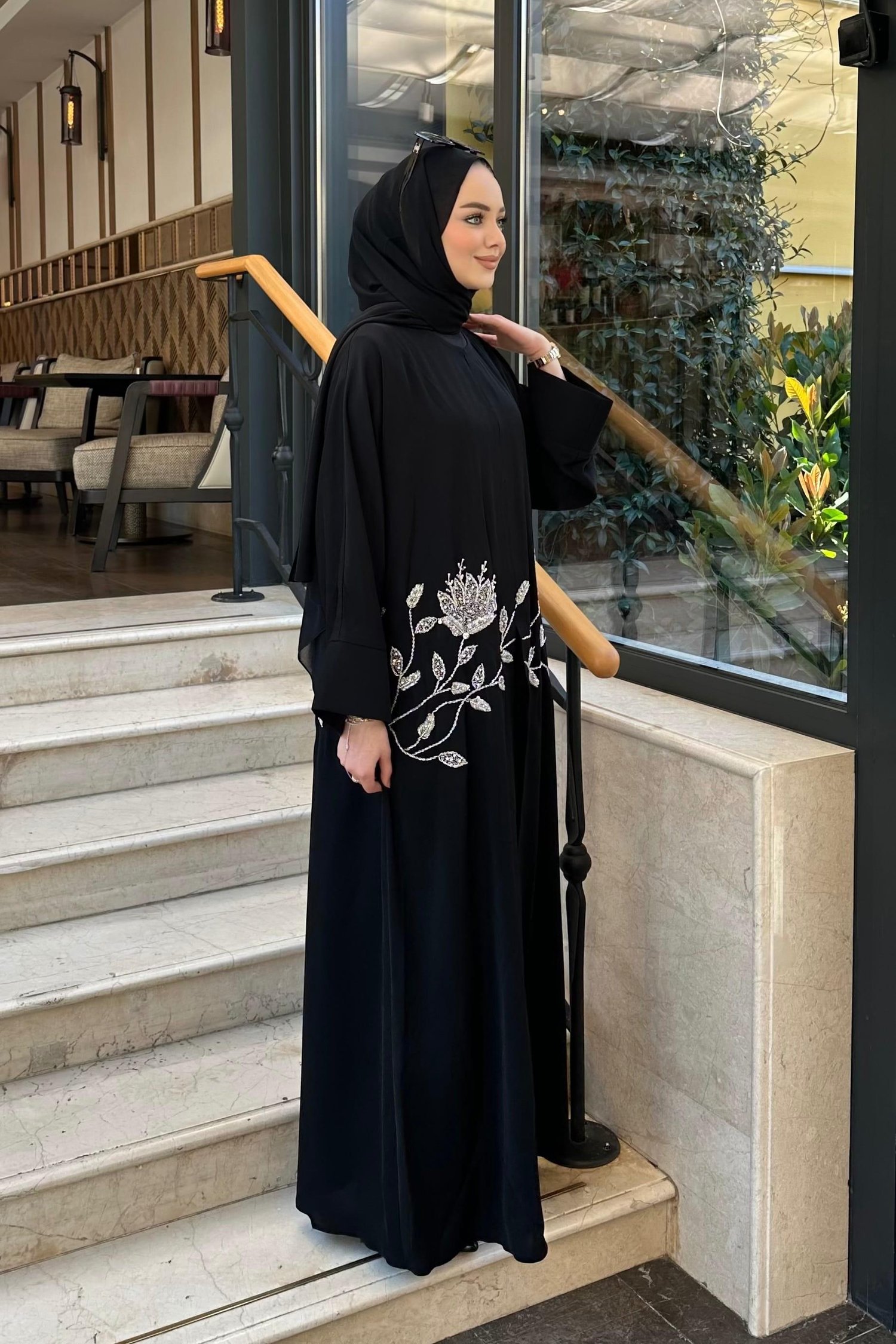 ATEŞ GÜLÜ ABAYA