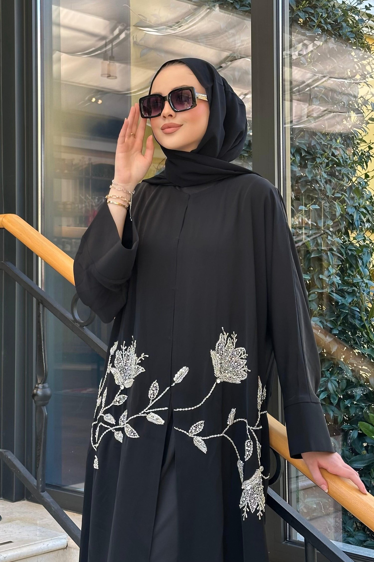 ATEŞ GÜLÜ ABAYA