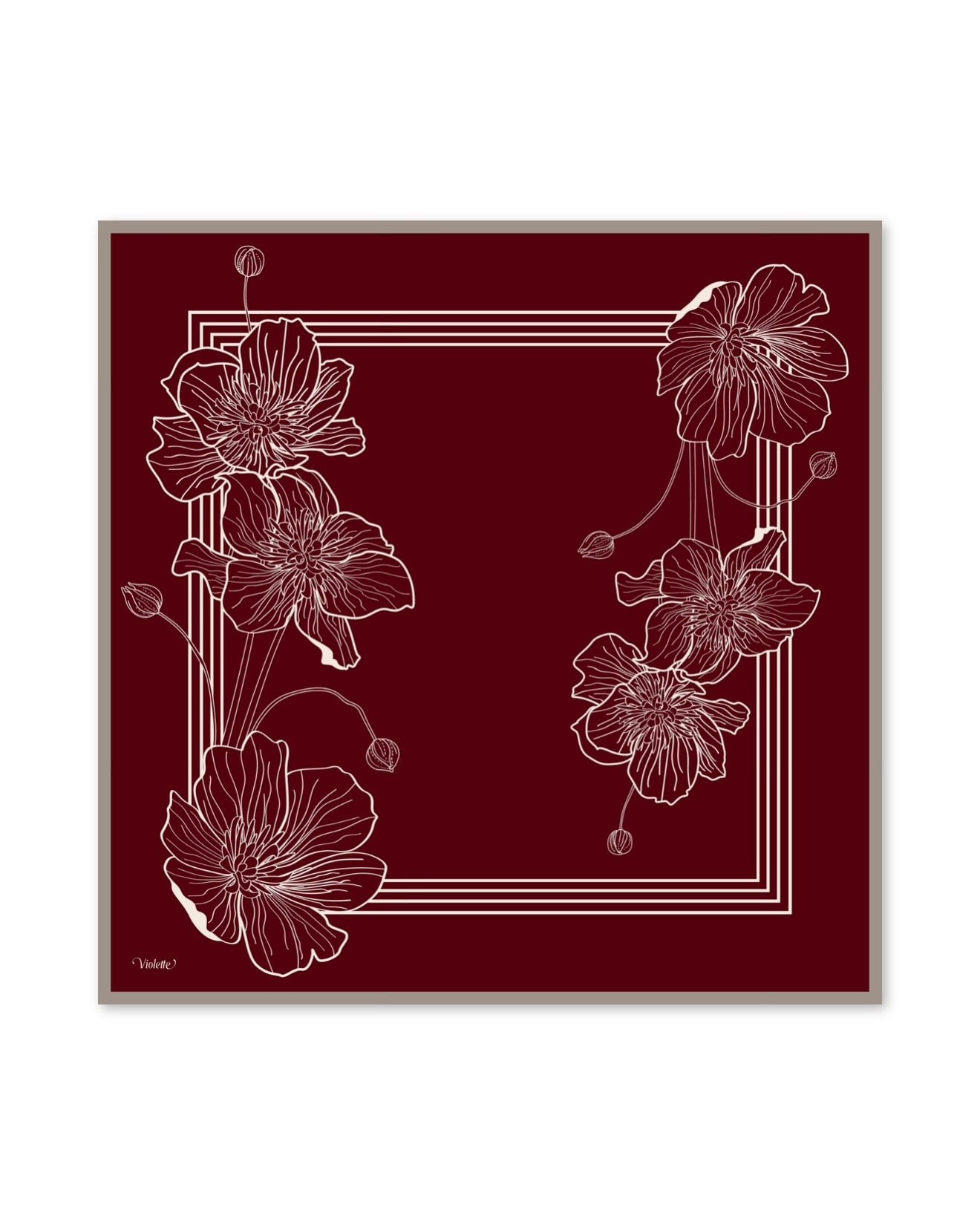 CHIARA BORDO TİVİL İPEK EŞARP 90x90