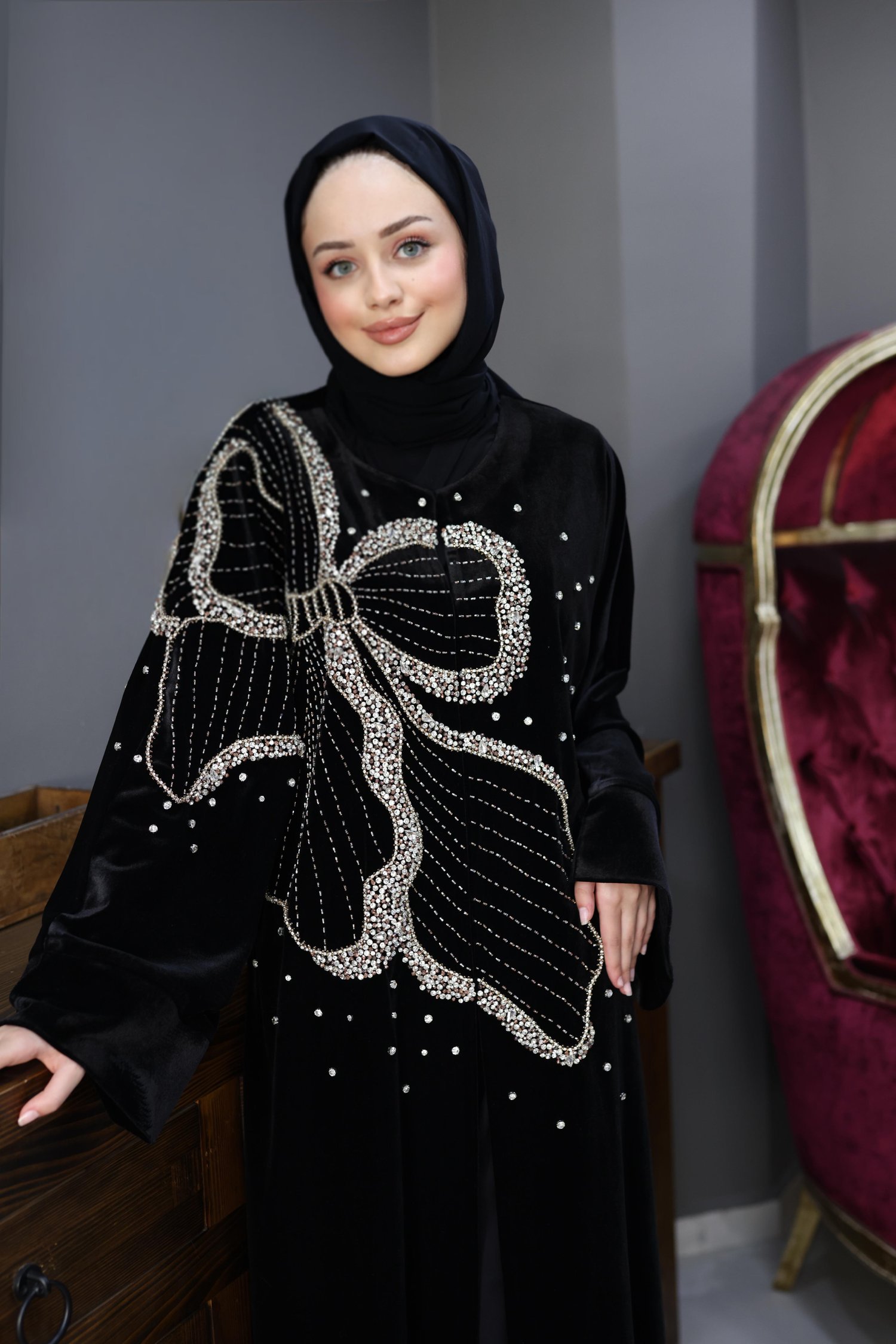 KADİFE ŞAFAK ABAYA
