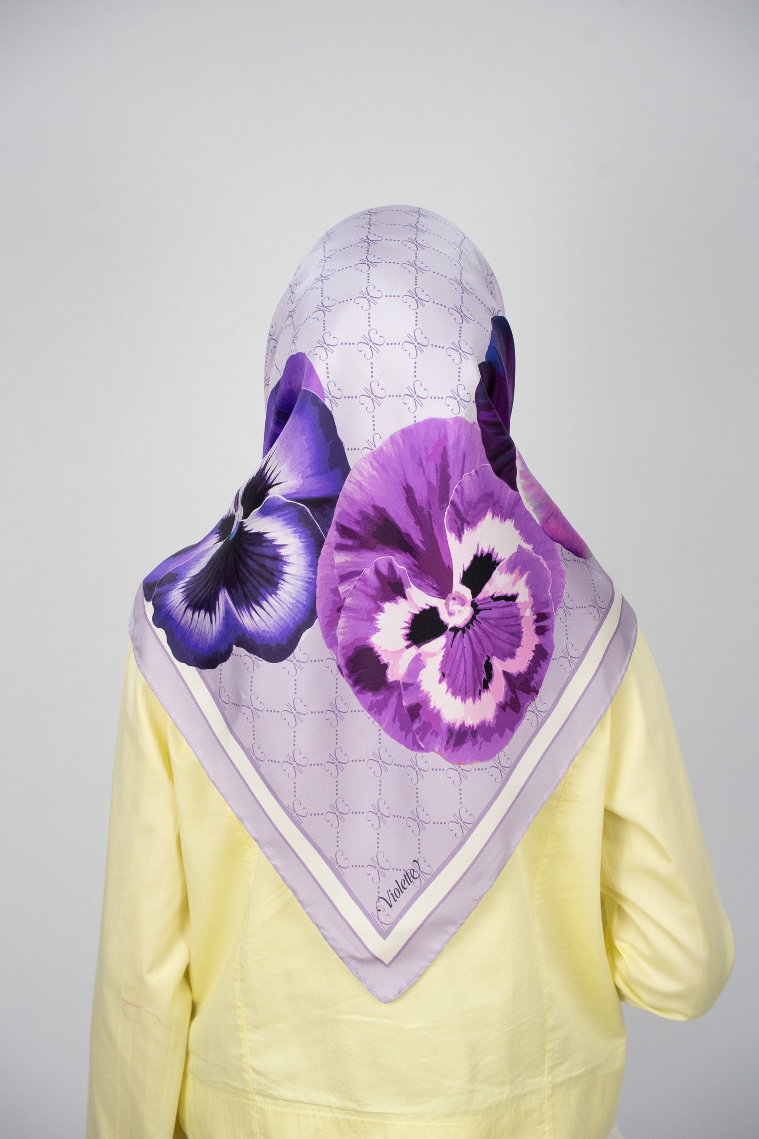 ORCHID MOR TİVİL İPEK EŞARP 90x90