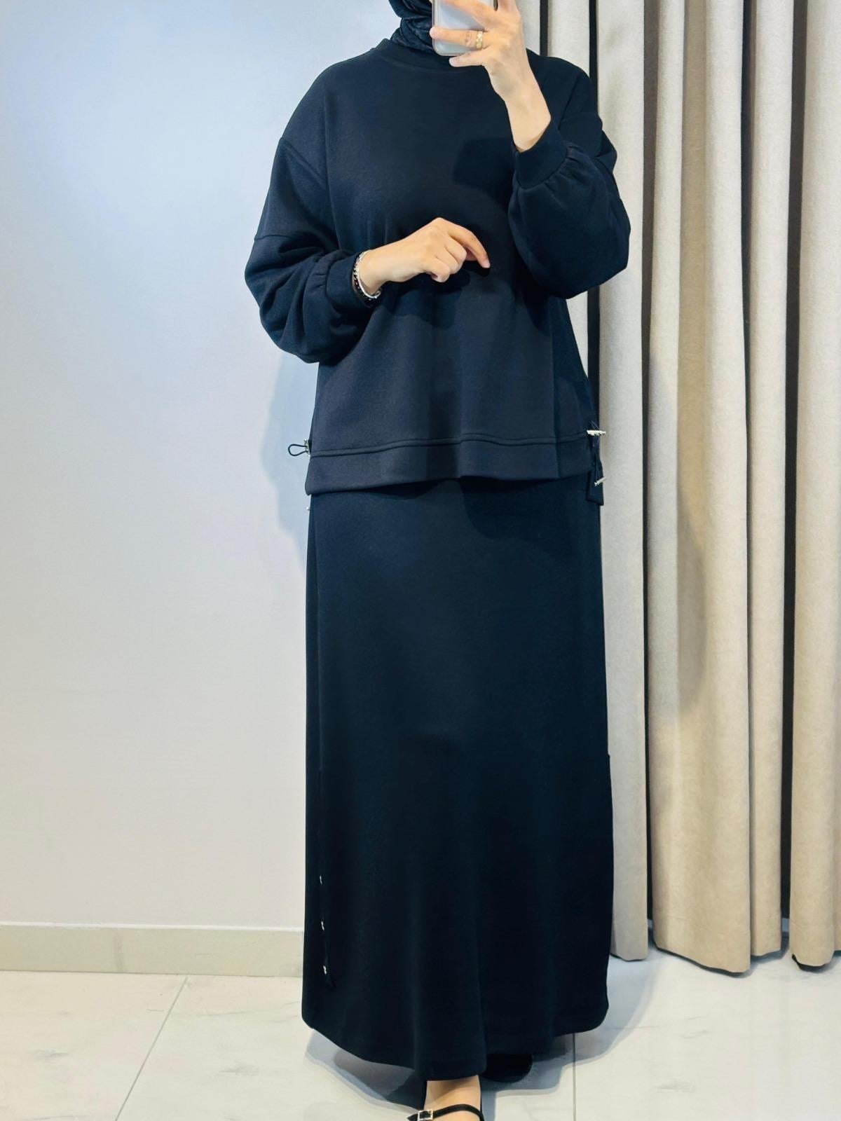 ALESYA ETEK TAKIM SİYAH