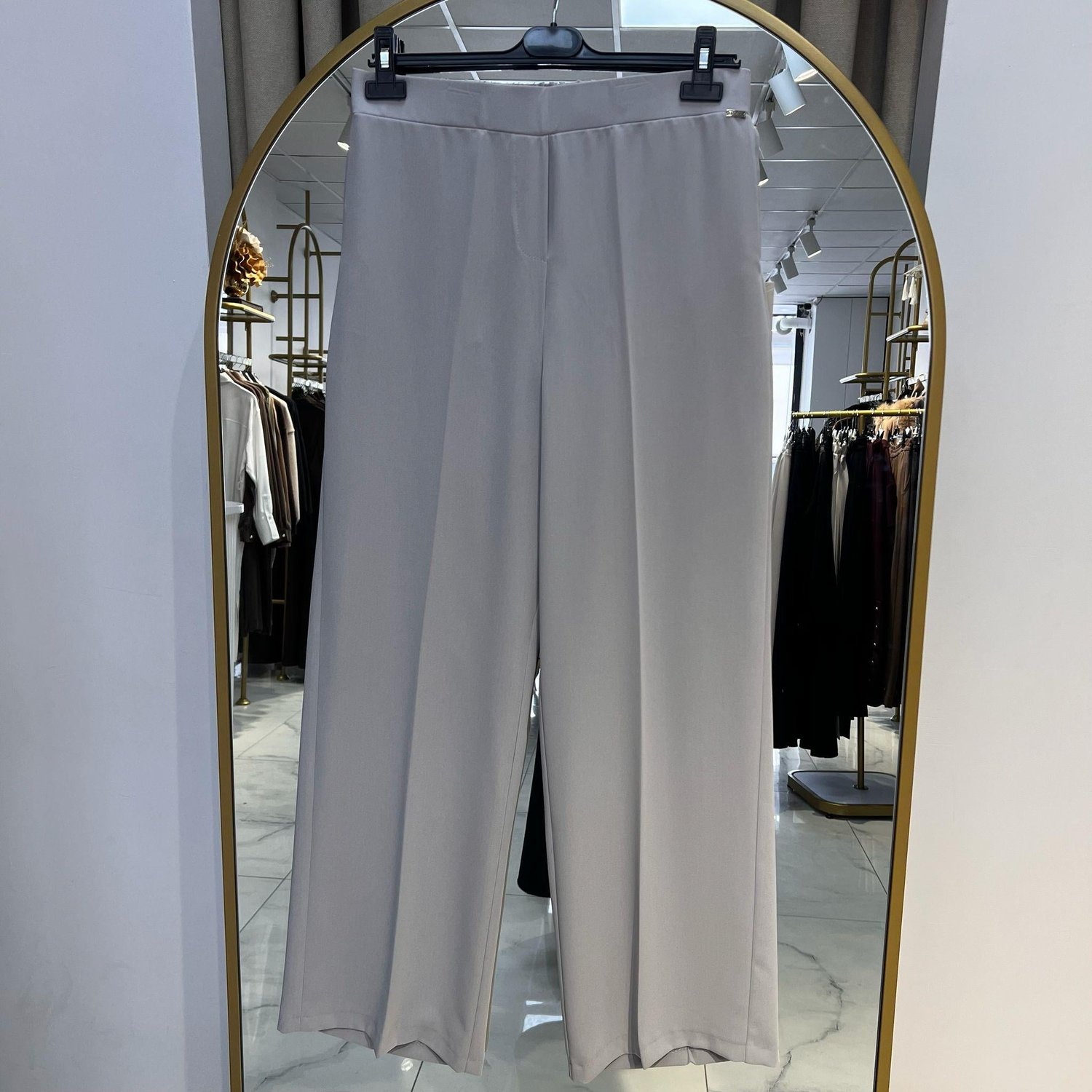 BELİ LASTİKLİ BOL PAÇA PANTOLON GRİ
