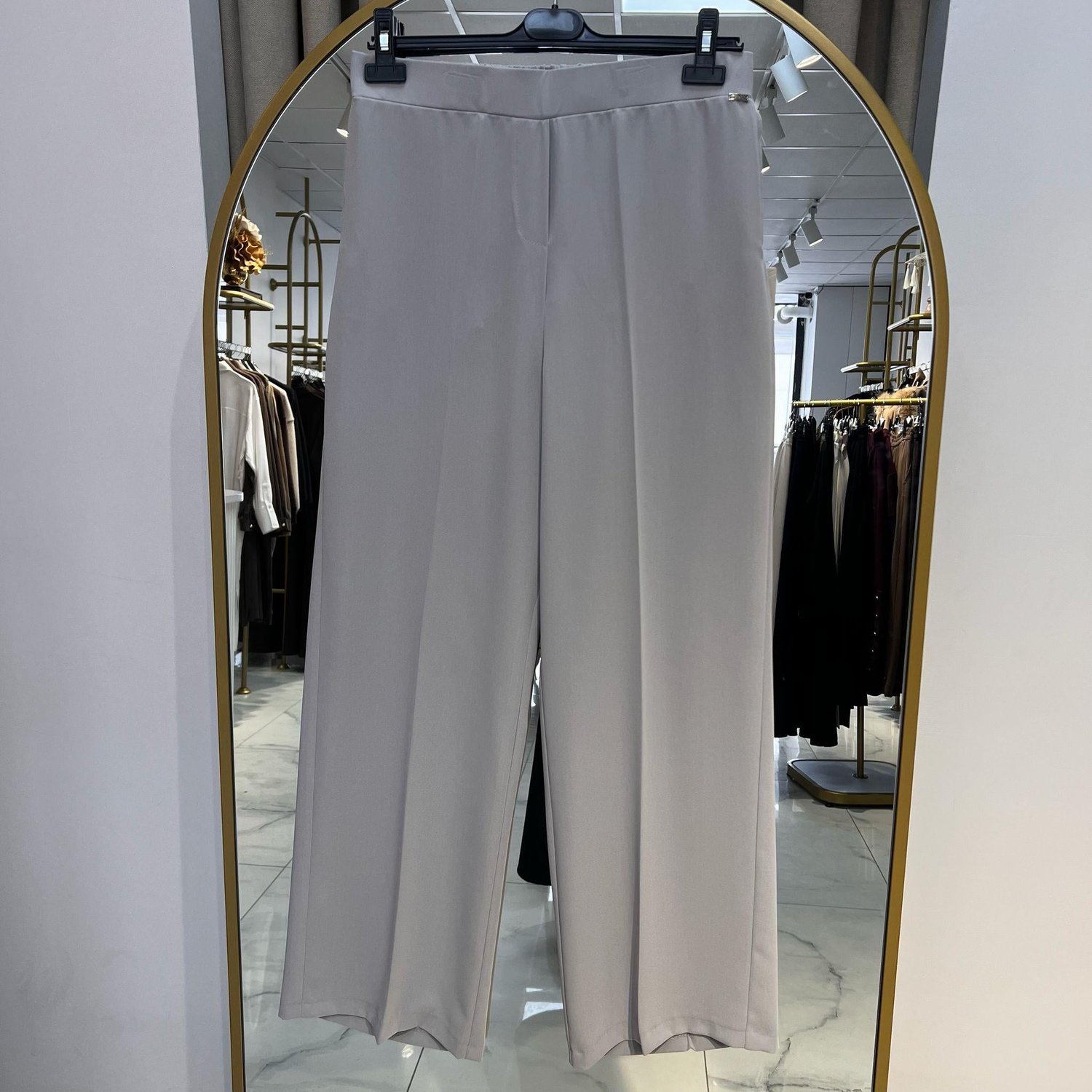 BELİ LASTİKLİ BOL PAÇA PANTOLON GRİ