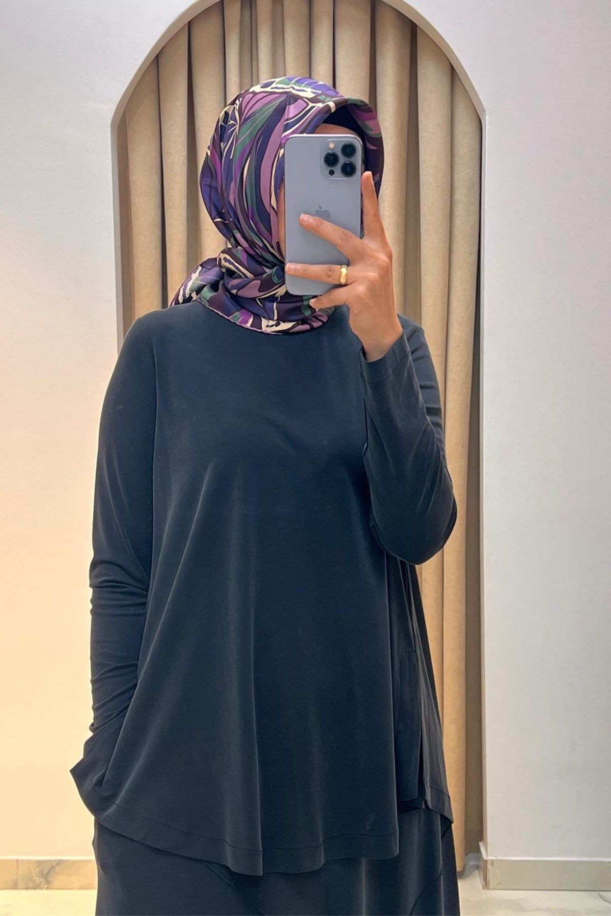 Eteği Dikişli Takım Siyah
