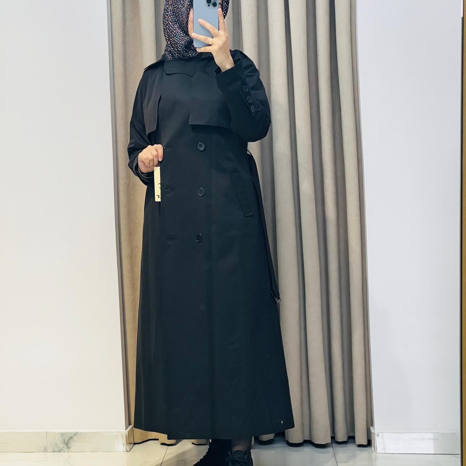 GLX TRENÇKOT SİYAH
