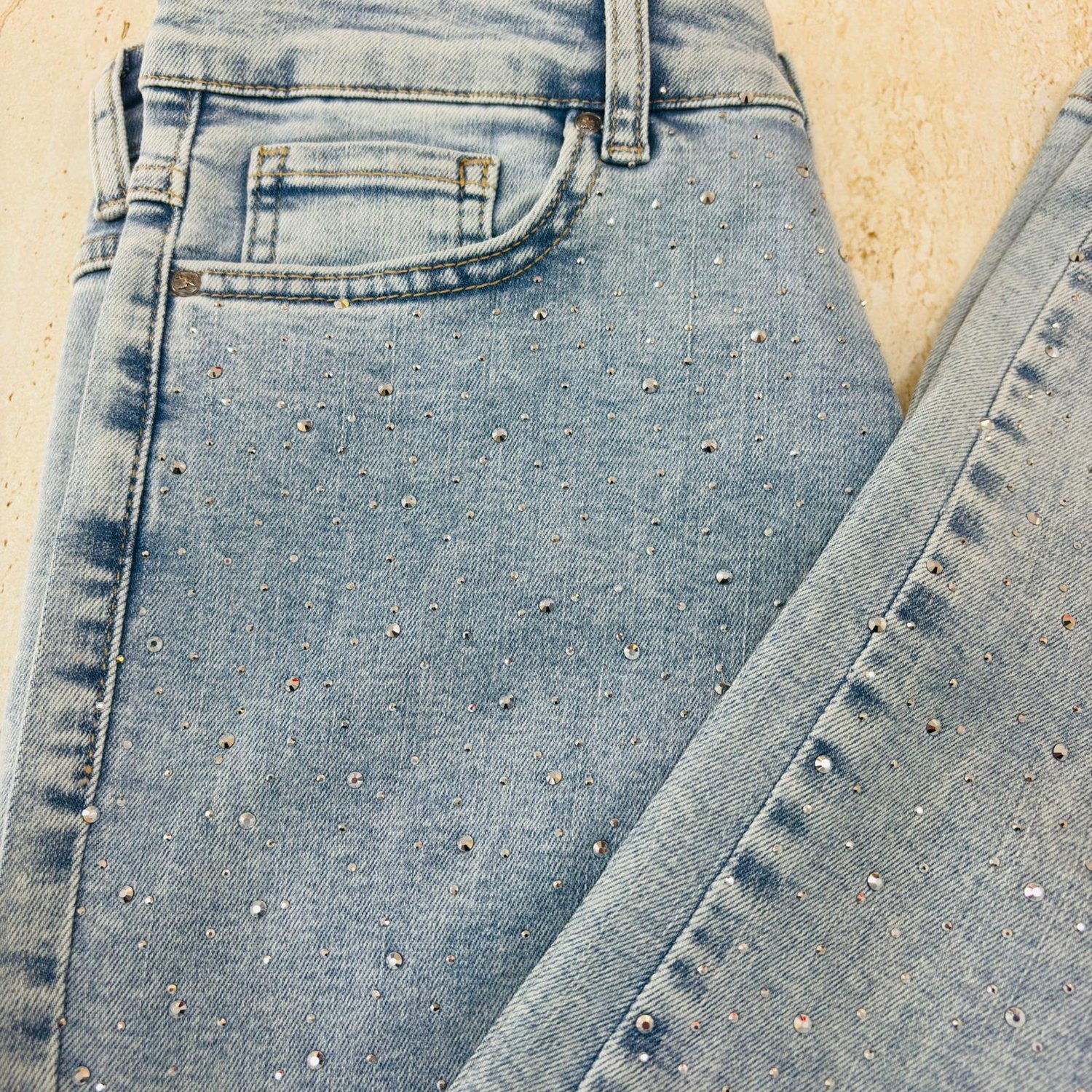 KOT PANTOLON ÖNÜ TAŞLI 