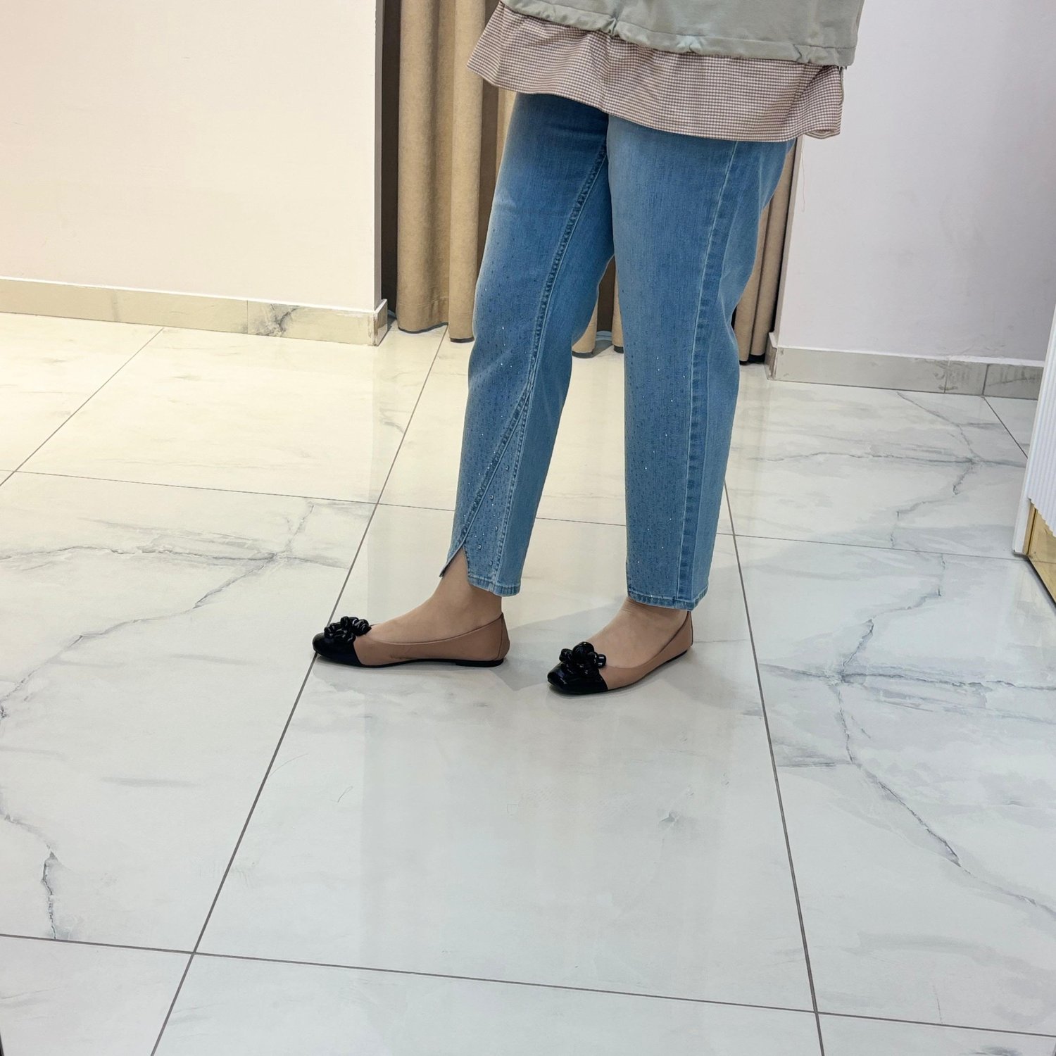 LA CARTE MOM JEAN KOT PANTOLON AÇIK MAVİ