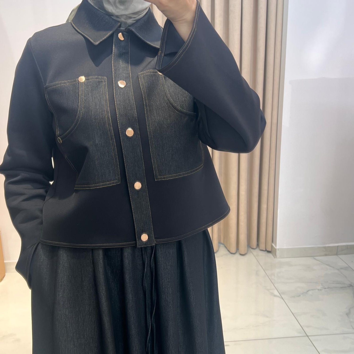 MIORI AMİRA DENİM ETEKLİ TAKIM