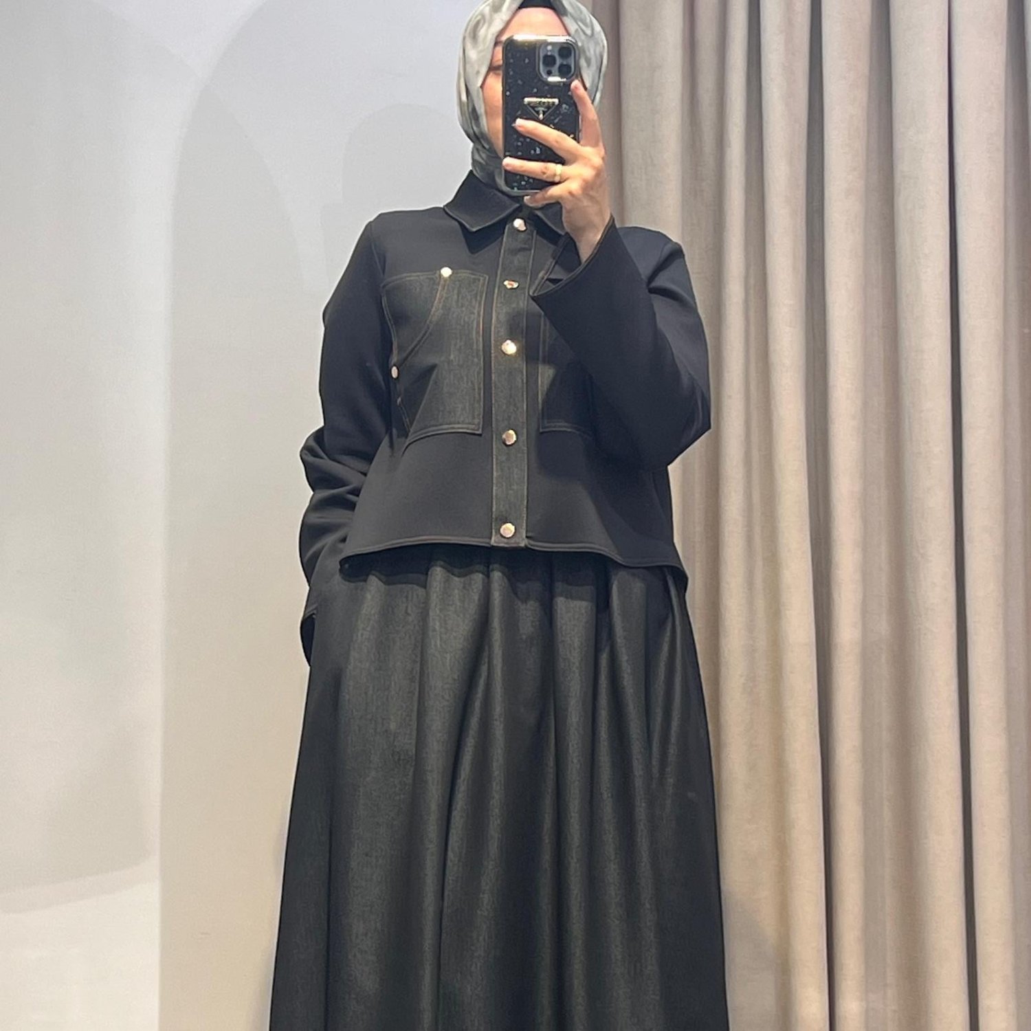 MIORI AMİRA DENİM ETEKLİ TAKIM