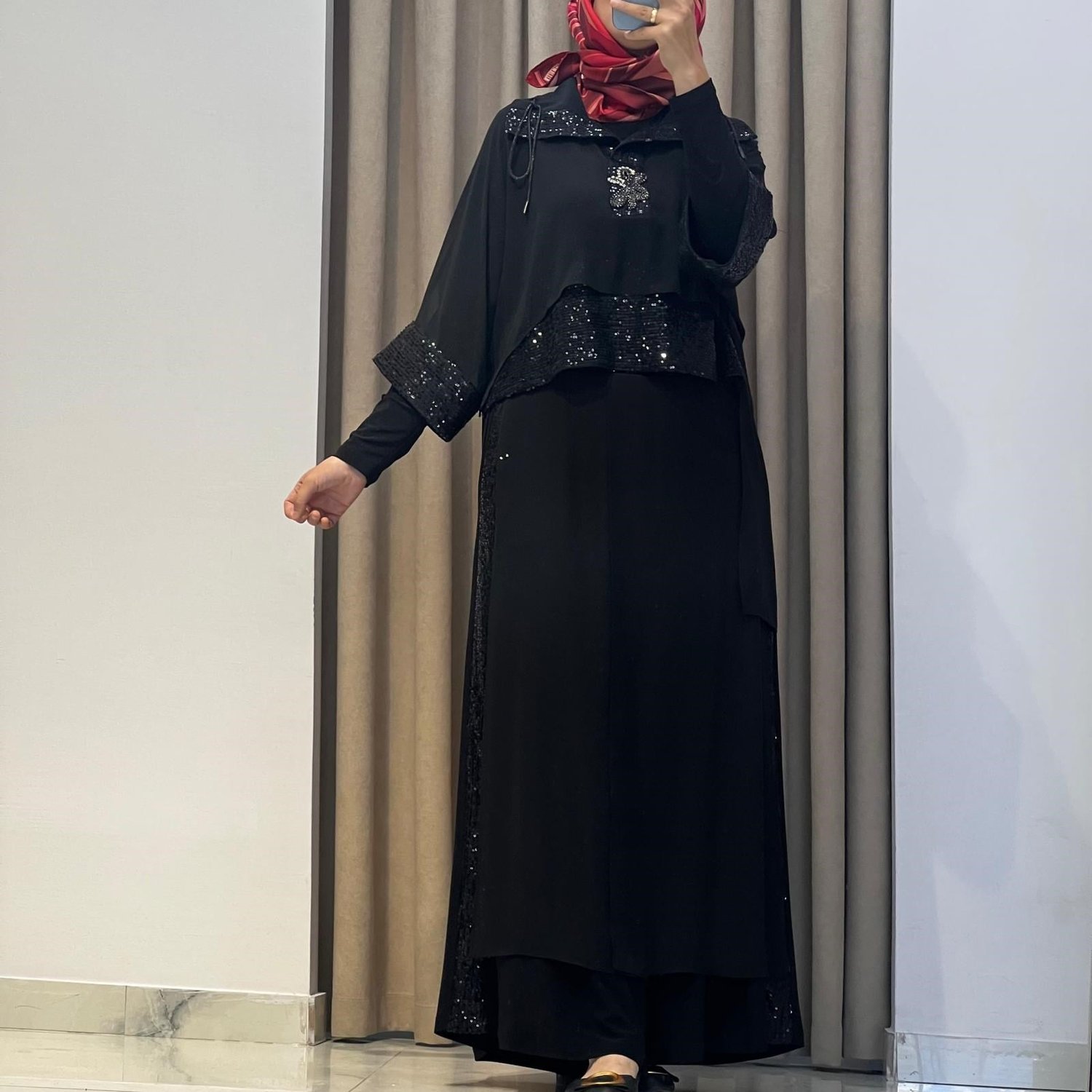 MY312 PAYETLİ TAŞLI TAKIM SİYAH