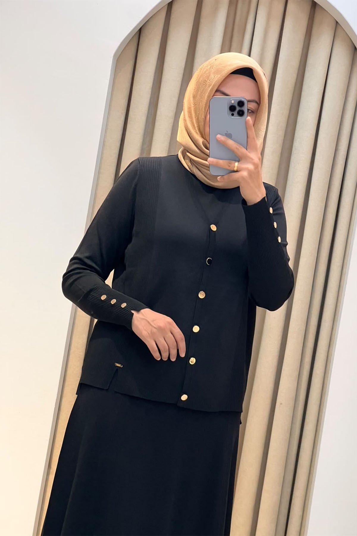 Ö.M Ceket İçlik Takım Siyah
