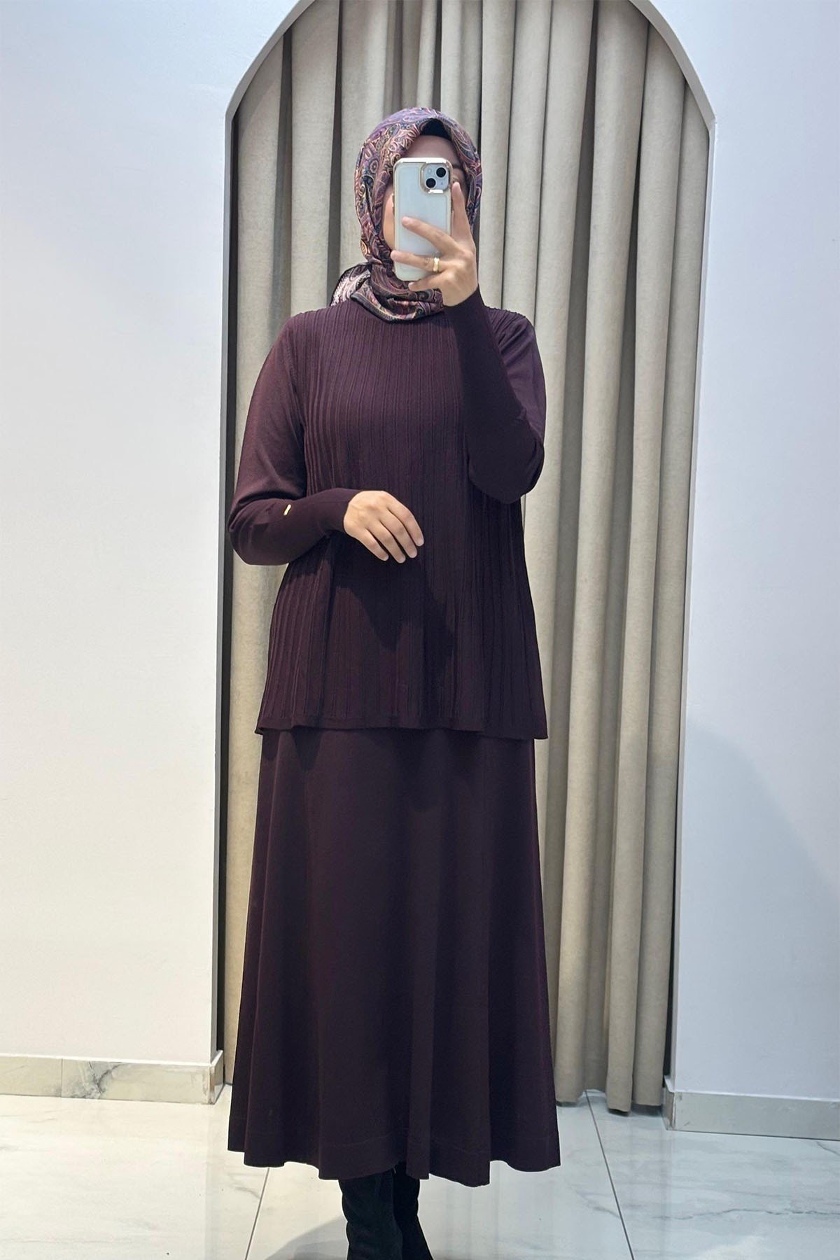 Ö.R Rayon Kelebek Bluz Karadut
