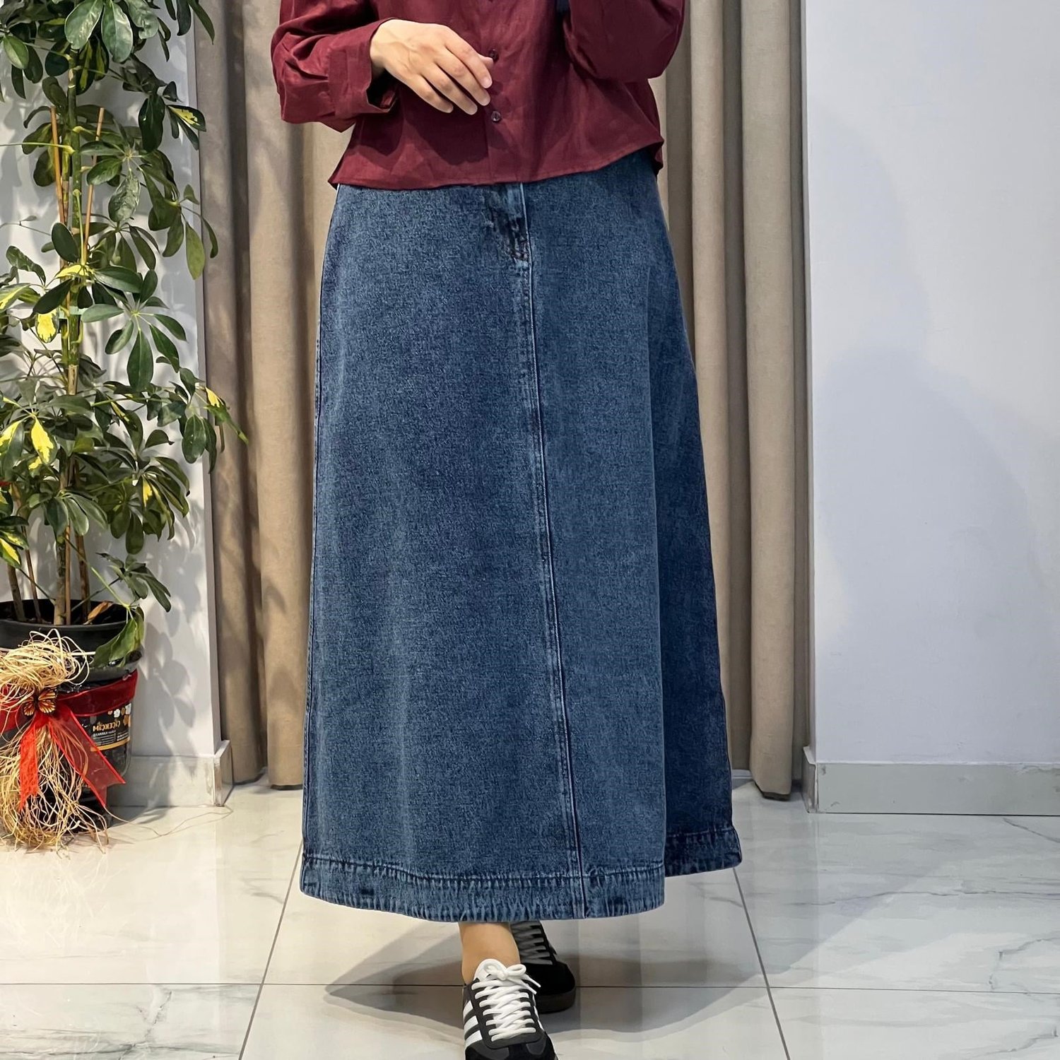 TERZİ DÜKKANI CLARA DENİM ETEK LACİVERT