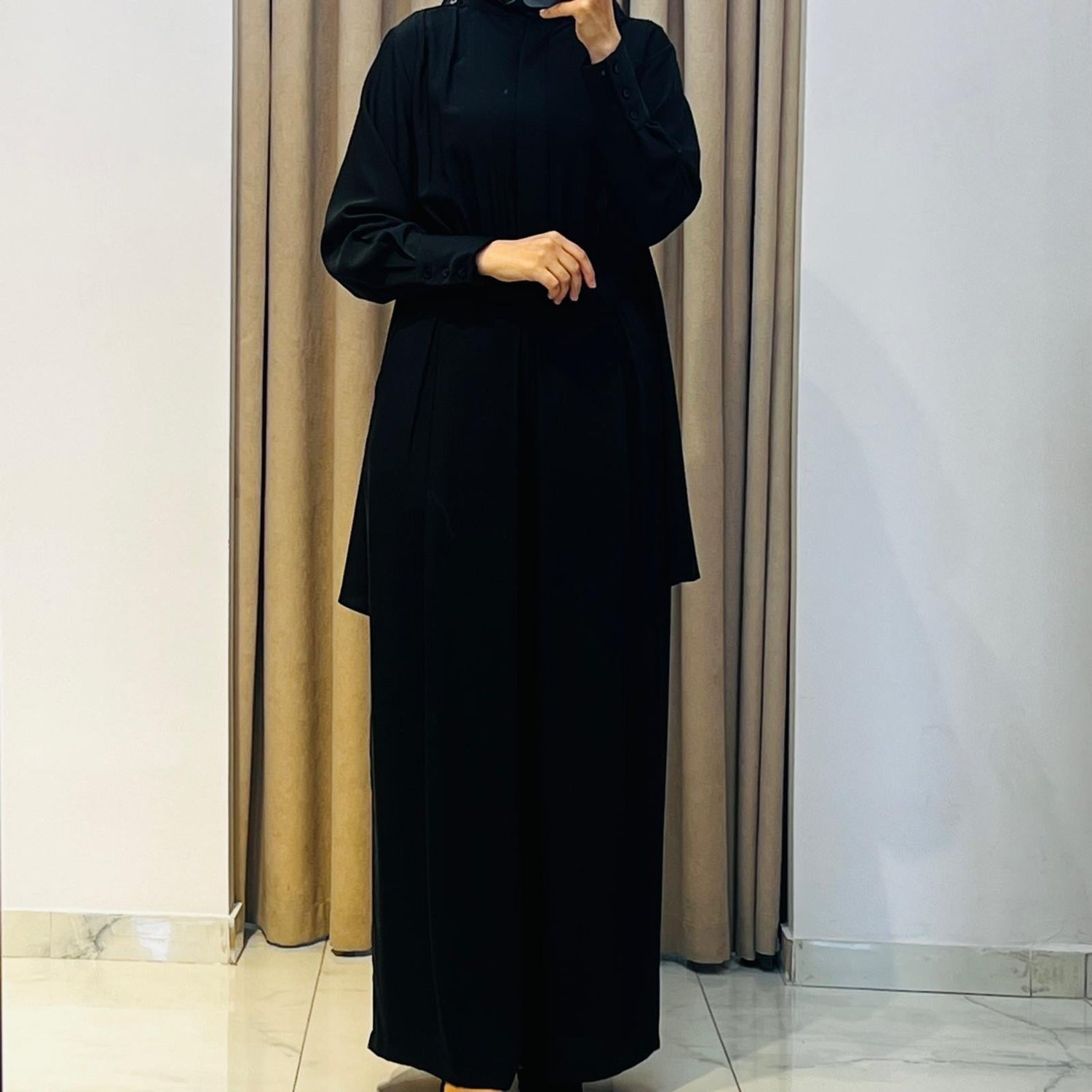TERZİ DÜKKANI MONİCA KREP TULUM SİYAH