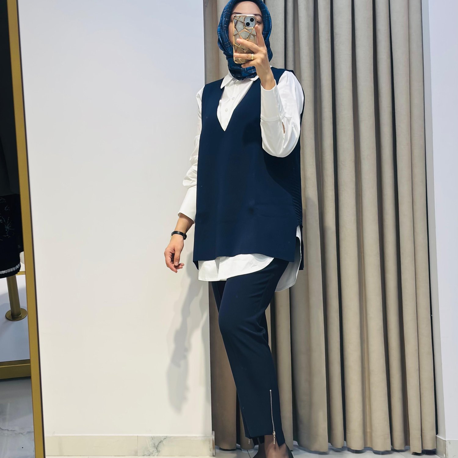 TIĞ TRİKO V YAKA RAYON SÜVETER LACİVERT