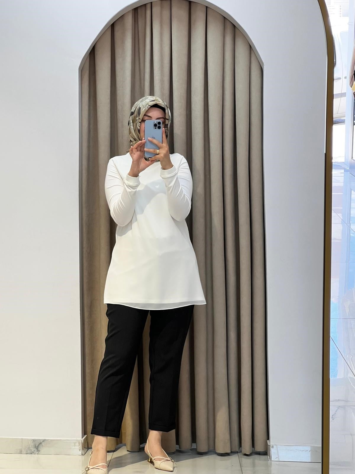 YUSUF ÖZDEMİR BELİ LASTİKLİ DUBLE PAÇA PANTOLON  SİYAH
