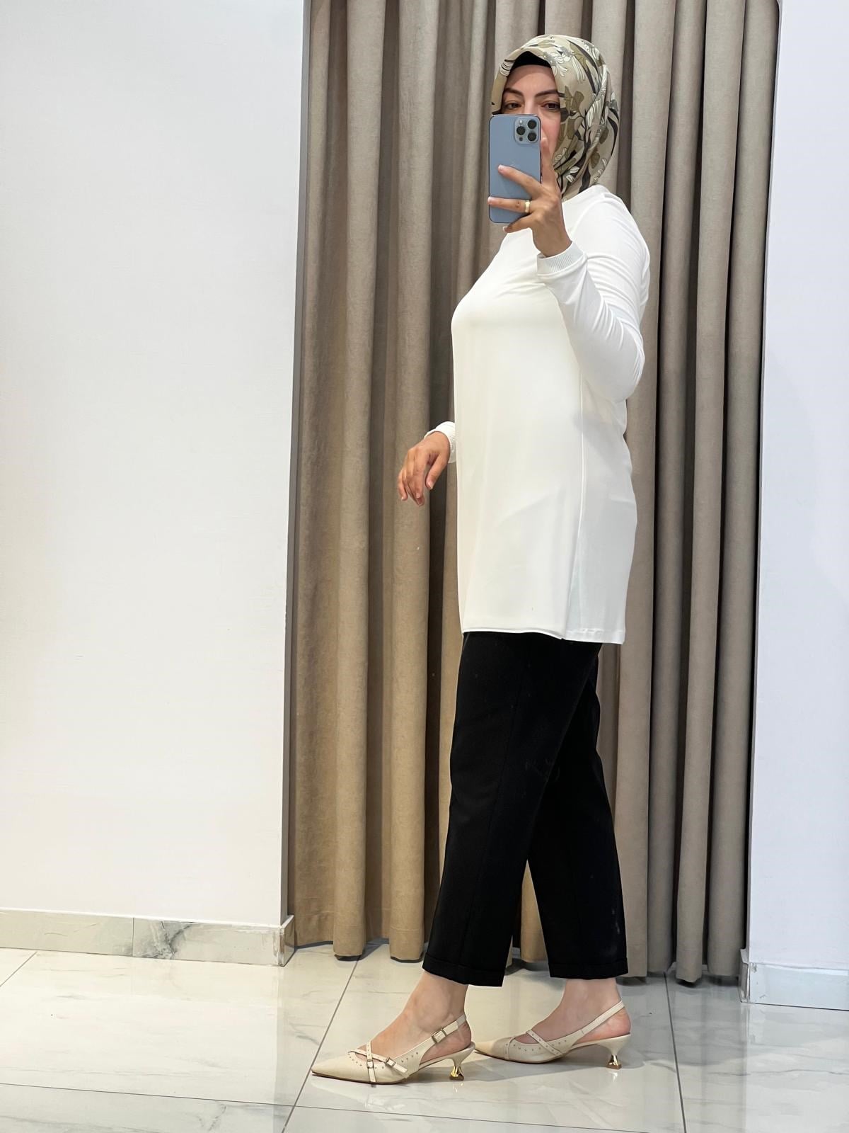 YUSUF ÖZDEMİR BELİ LASTİKLİ DUBLE PAÇA PANTOLON  SİYAH