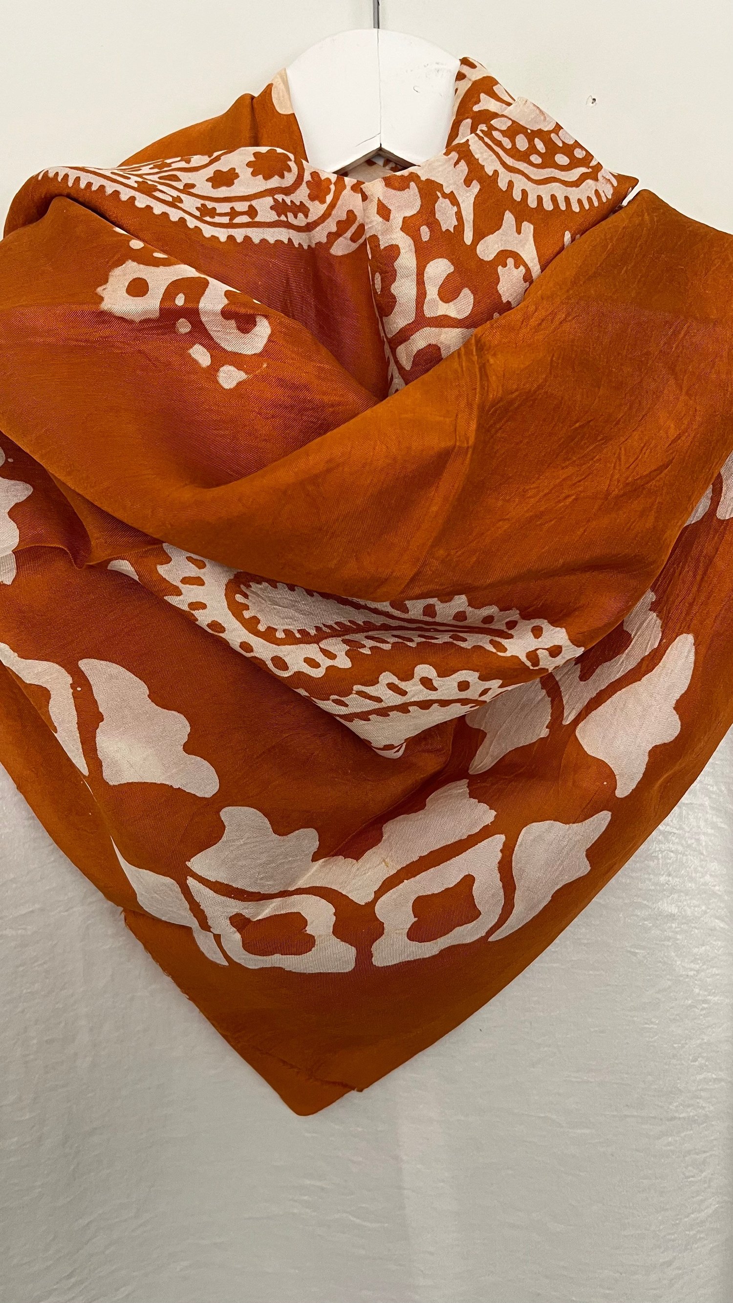 Amber Saf Koza İpek Kelagayi Eşarp 120x120