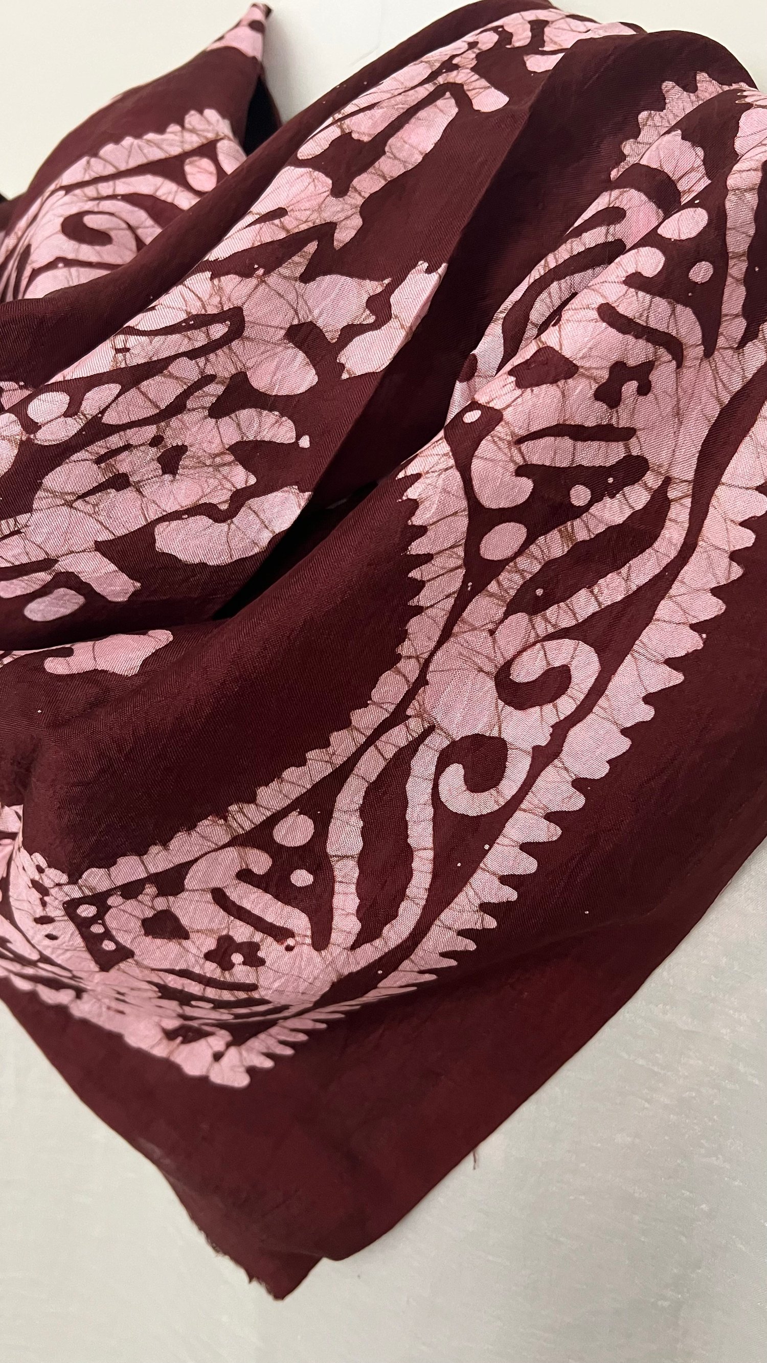 Bordo Kelagayi İpek Eşarp 150x150